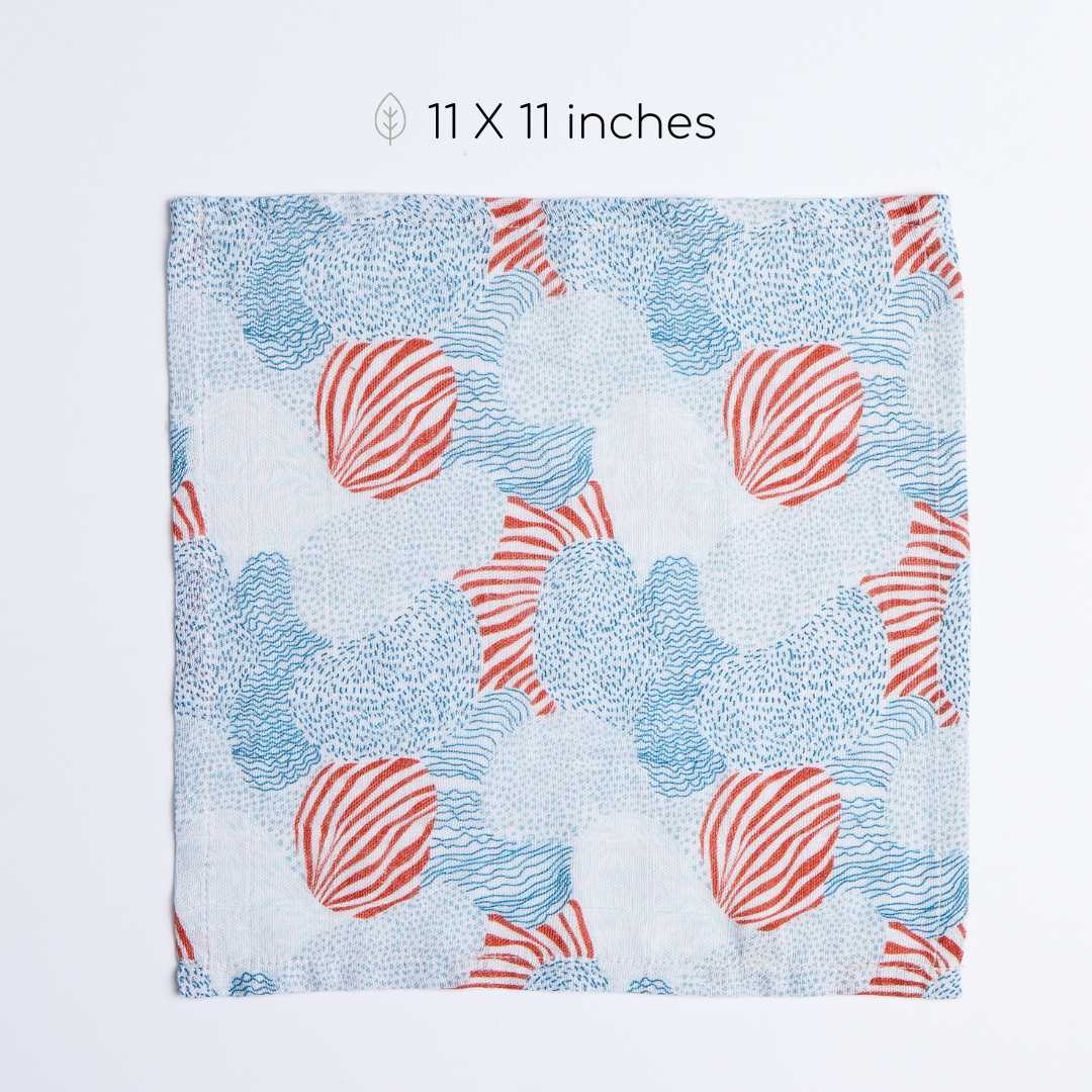 bamboo muslin wash cloth - abstract world