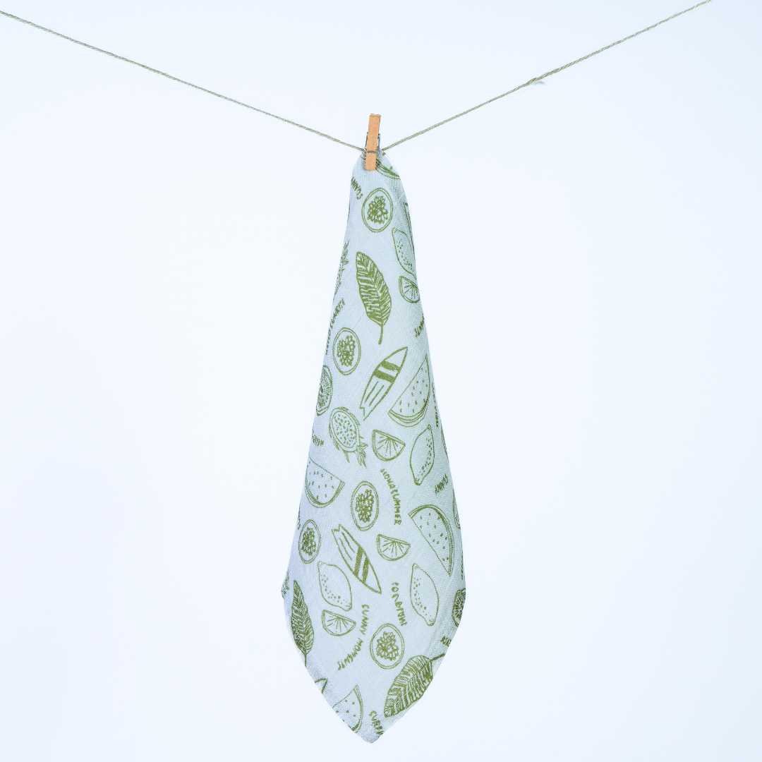 bamboo muslin wash cloth - enchanted garden