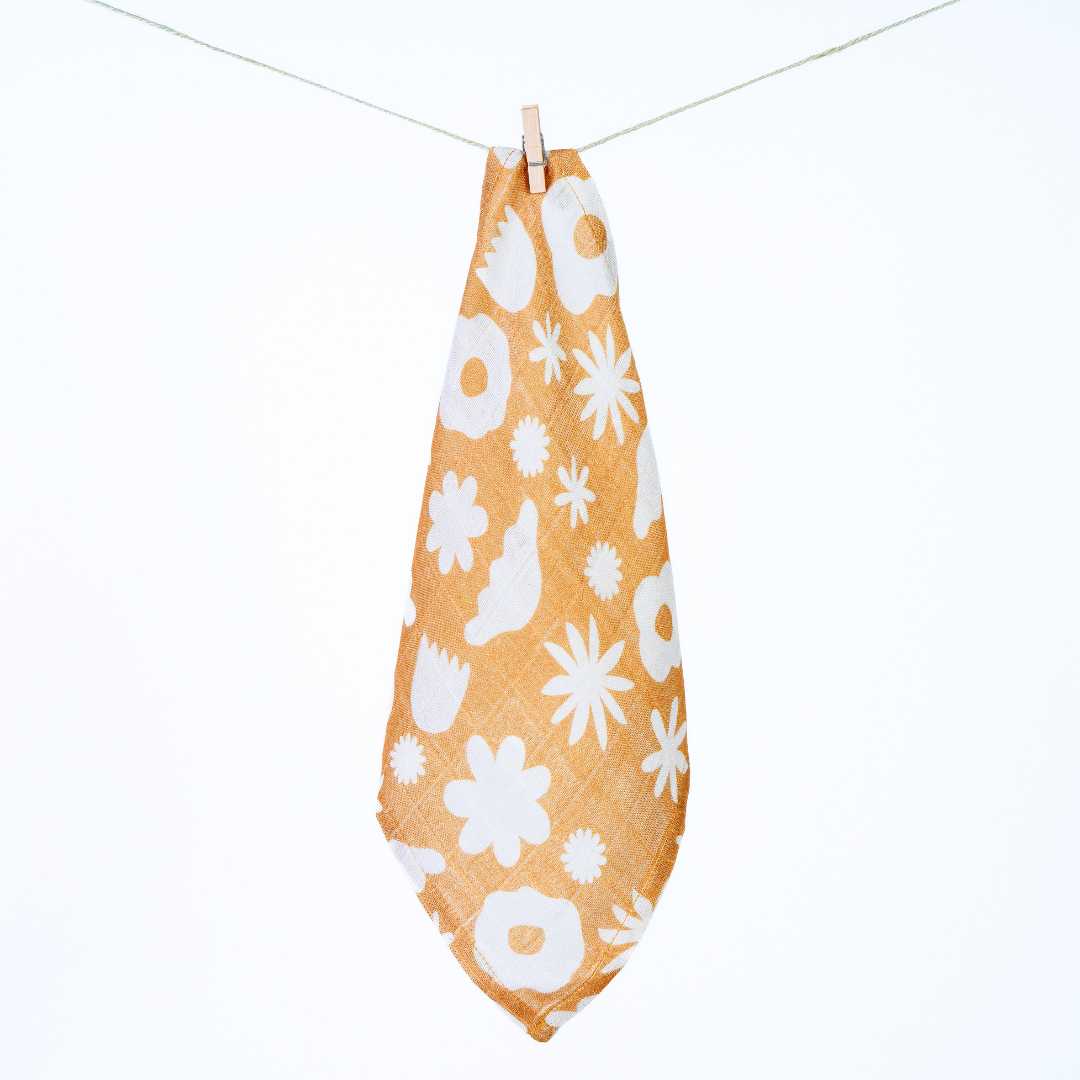 bamboo muslin wash cloth - enchanted garden