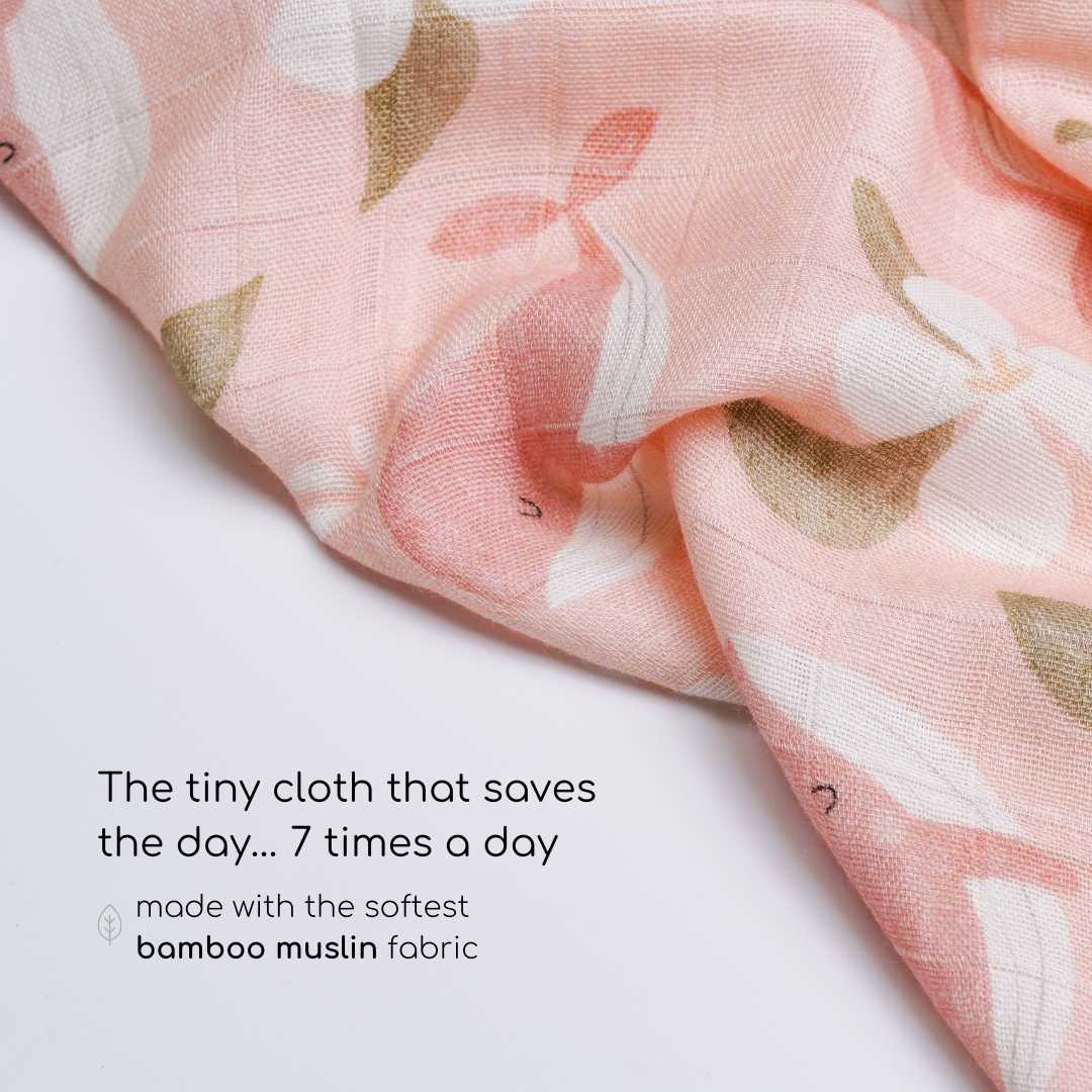 bamboo muslin wash cloth - by the sea