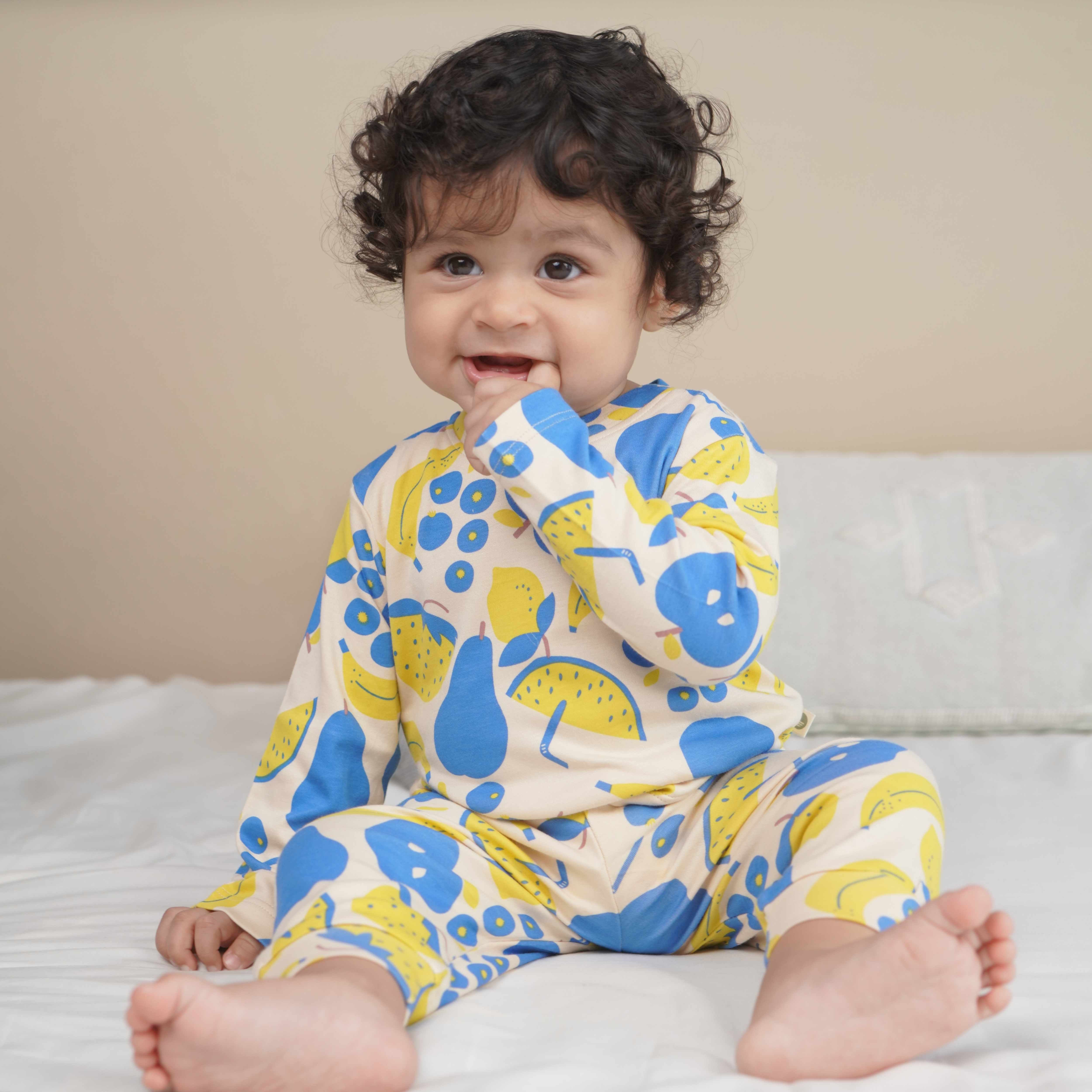 bamboo long sleeve pajama co-ord set