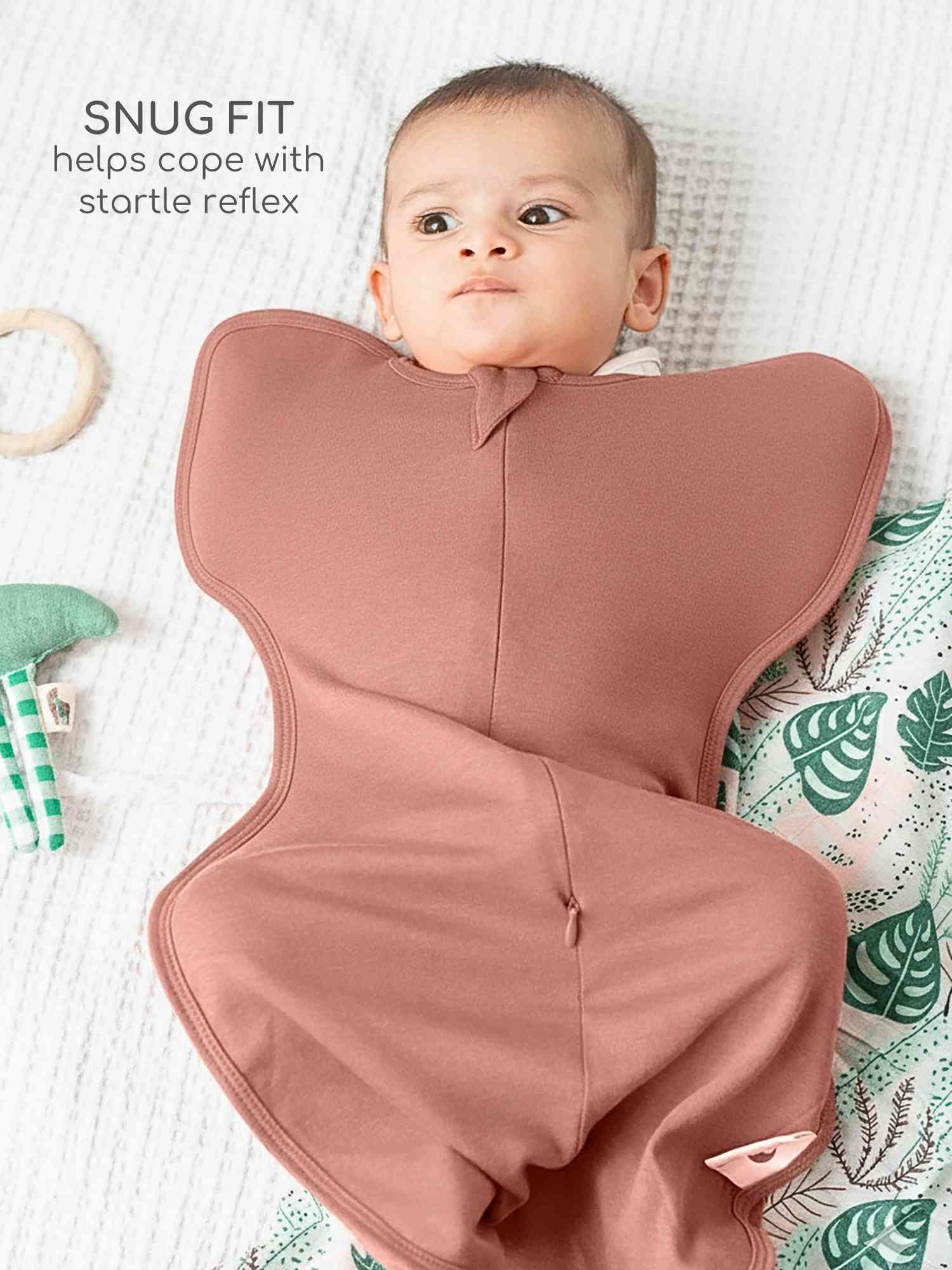 bamboo hands up swaddle pod for baby