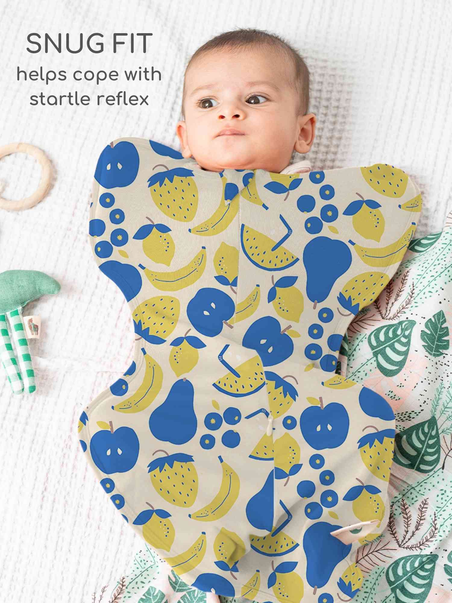 bamboo hands up swaddle pod for baby