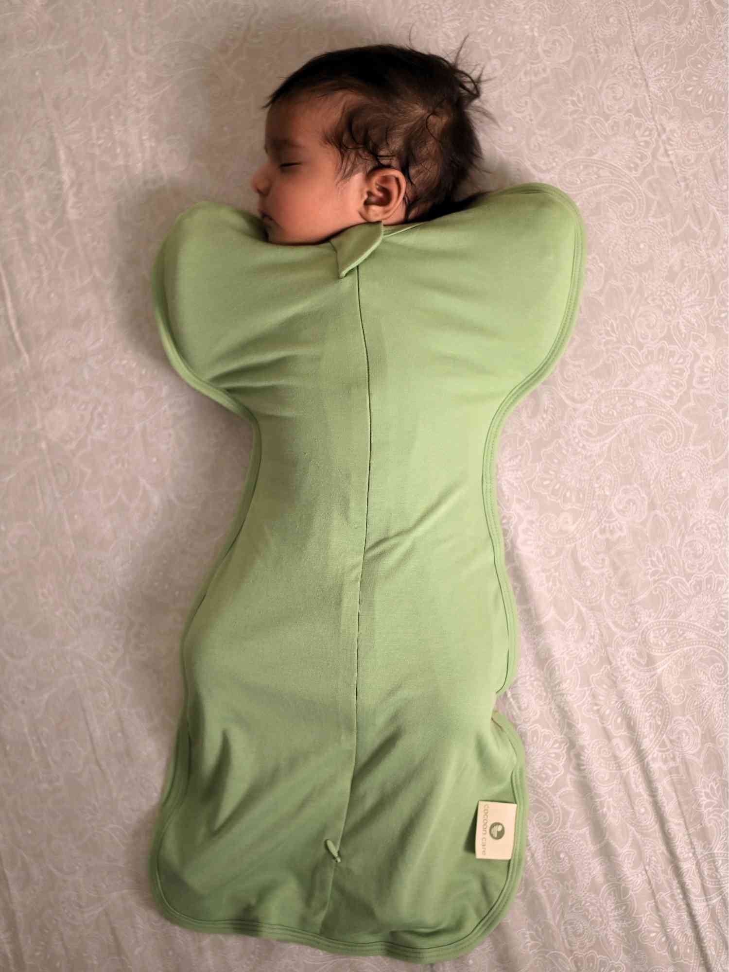 bamboo hands up swaddle pod for baby