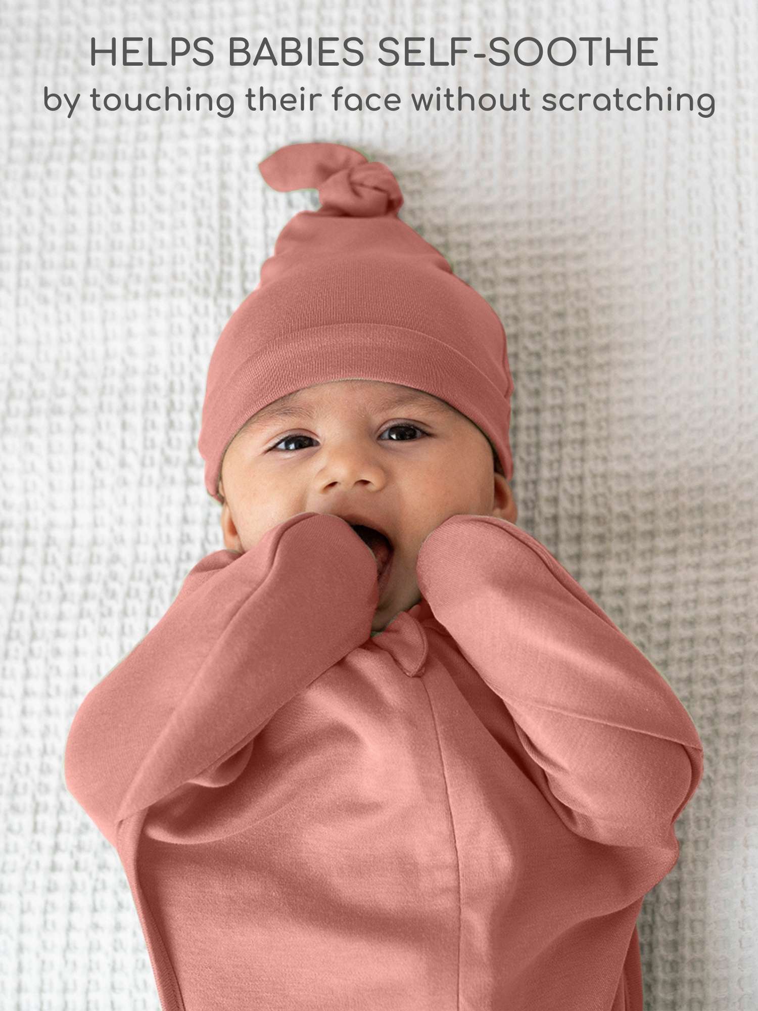 bamboo hands up swaddle pod for baby - solid colours