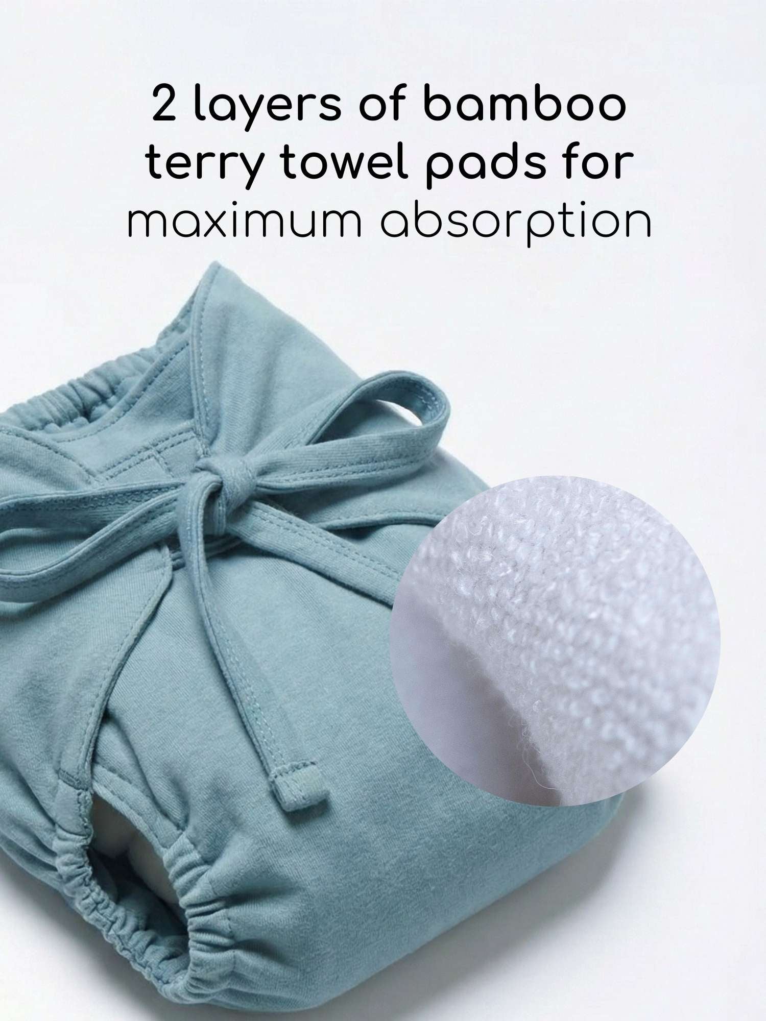 bamboo knit cloth nappy pack of 3