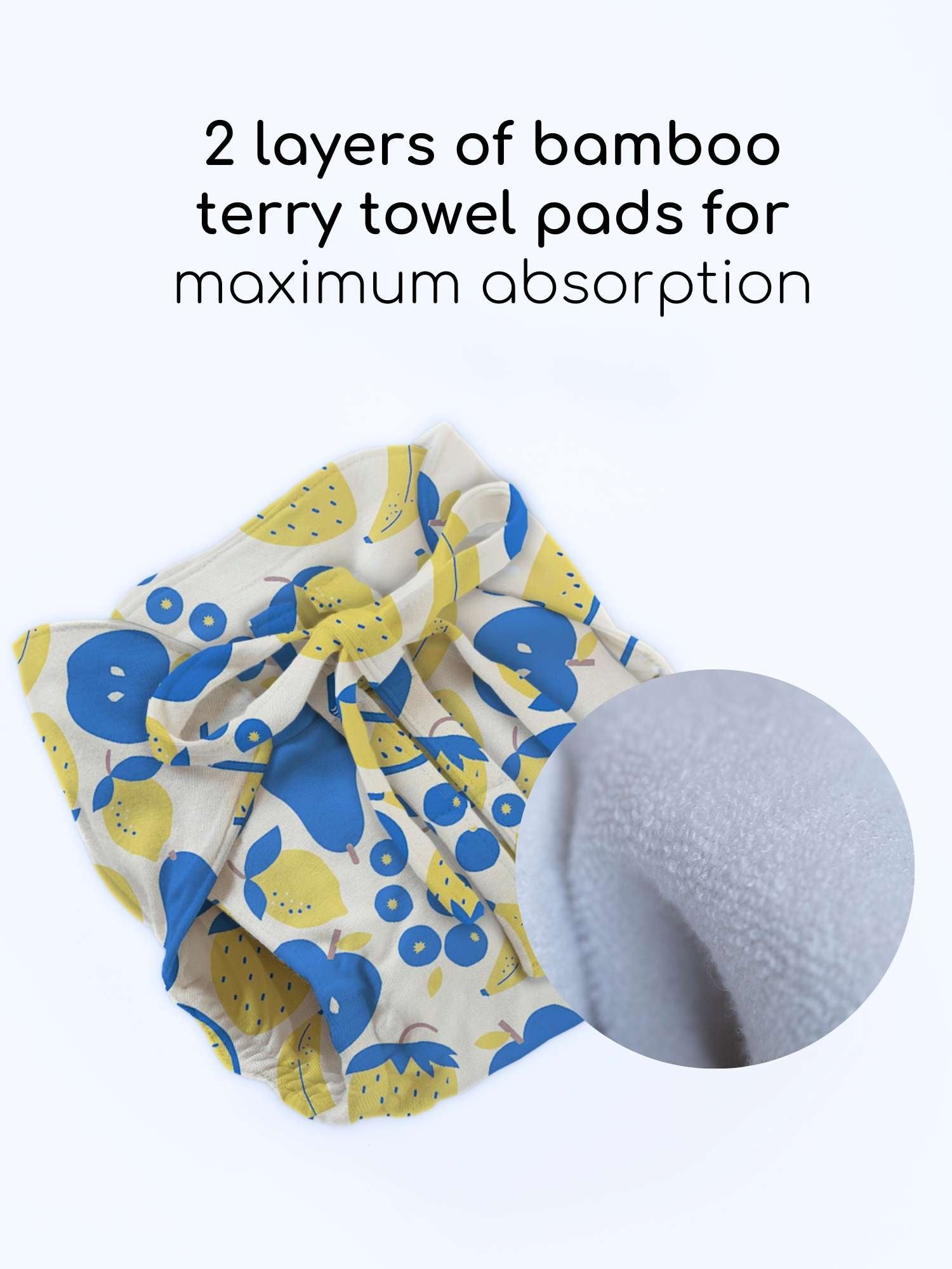 bamboo knit cloth nappy pack of 6