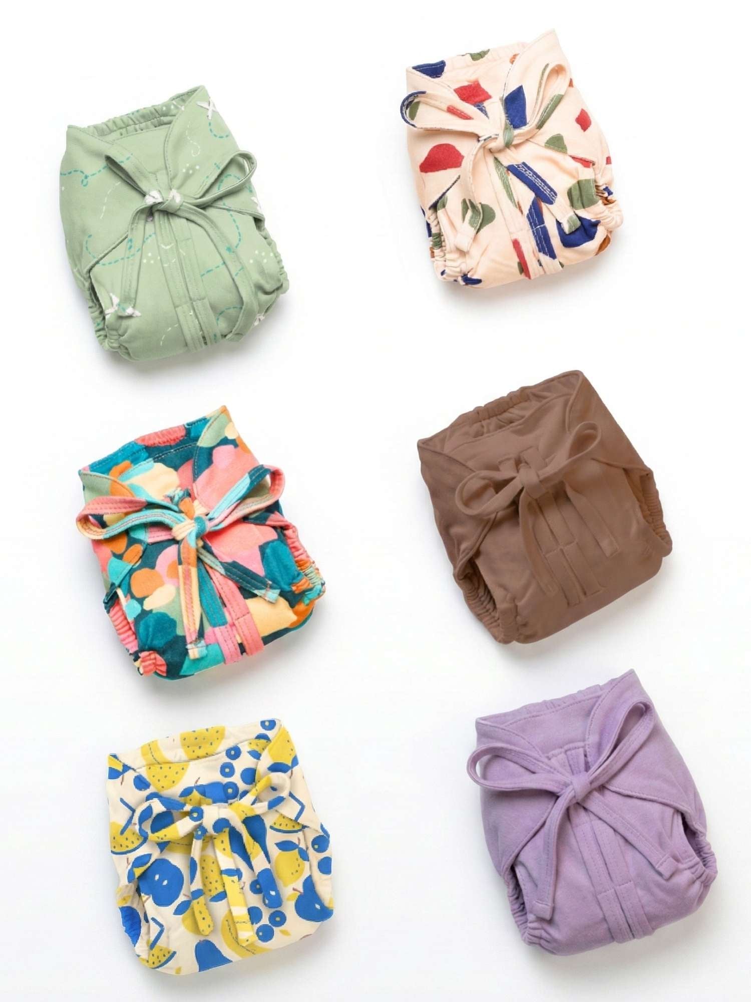 bamboo knit cloth nappy pack of 6