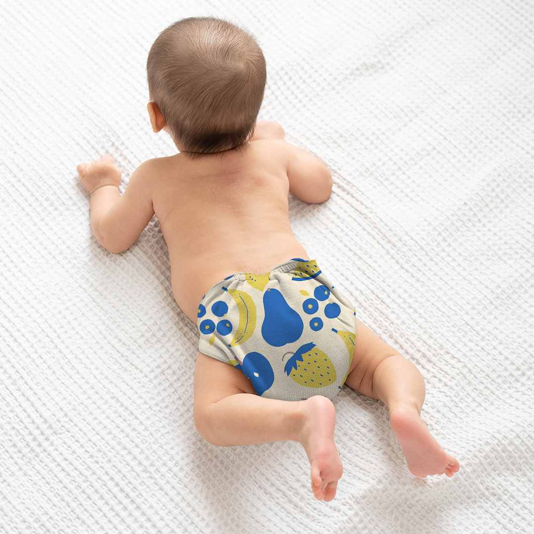 bamboo knit cloth nappy - prints