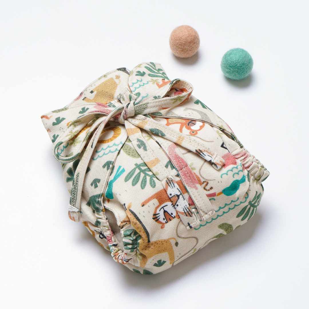 bamboo knit cloth nappy - prints