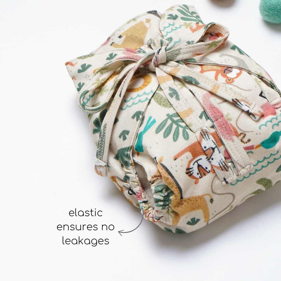 bamboo knit cloth nappy - prints