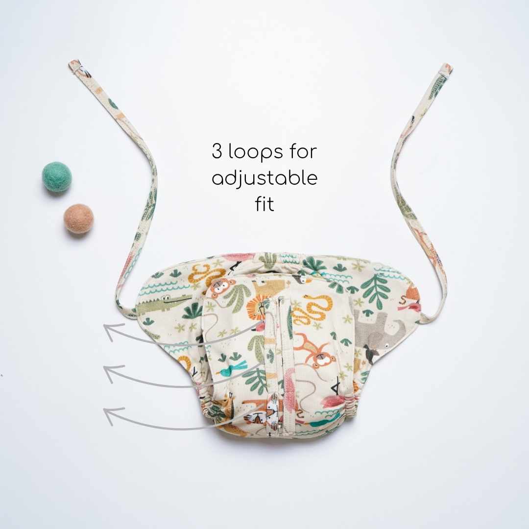 bamboo knit cloth nappy - prints