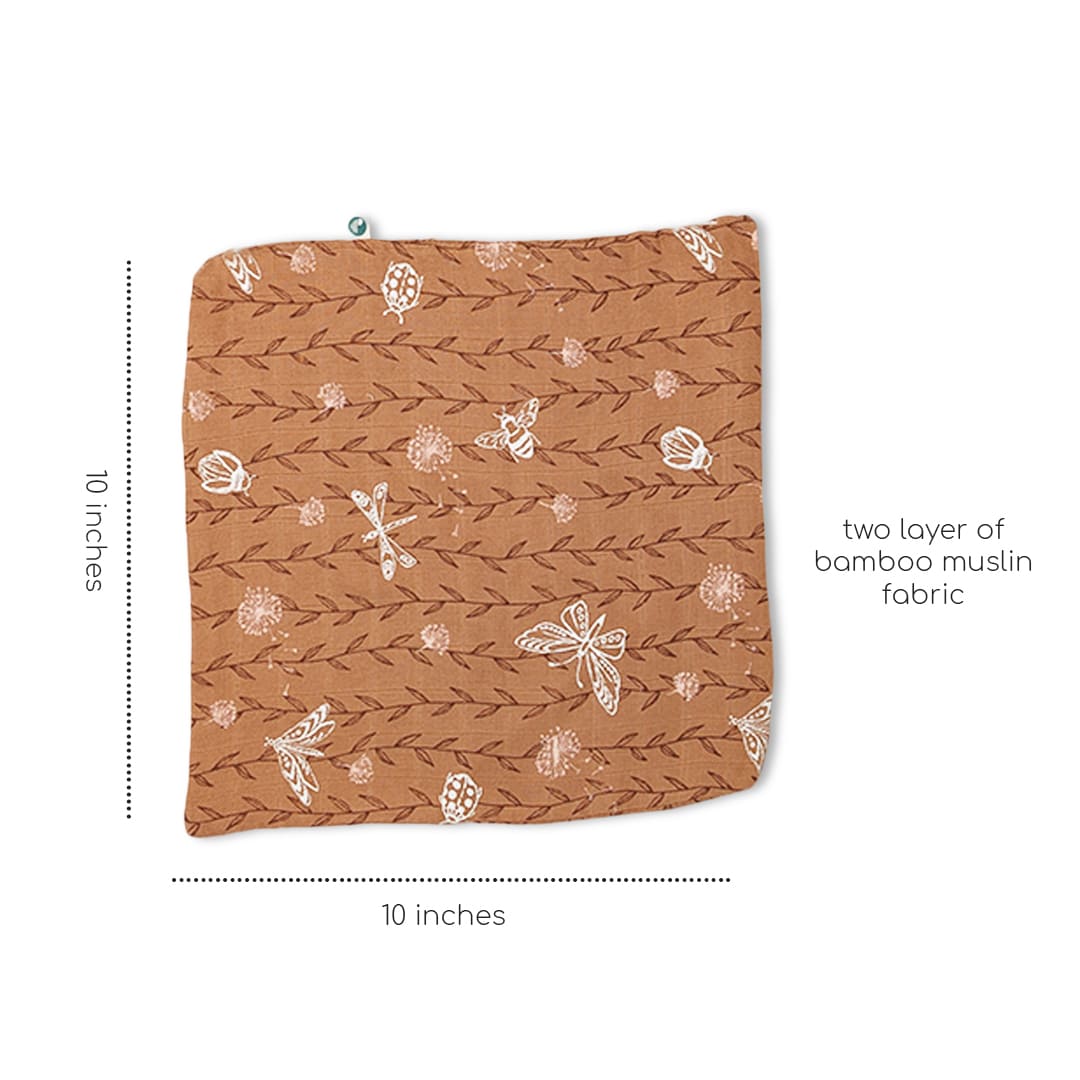 2 layer bamboo muslin wash cloth