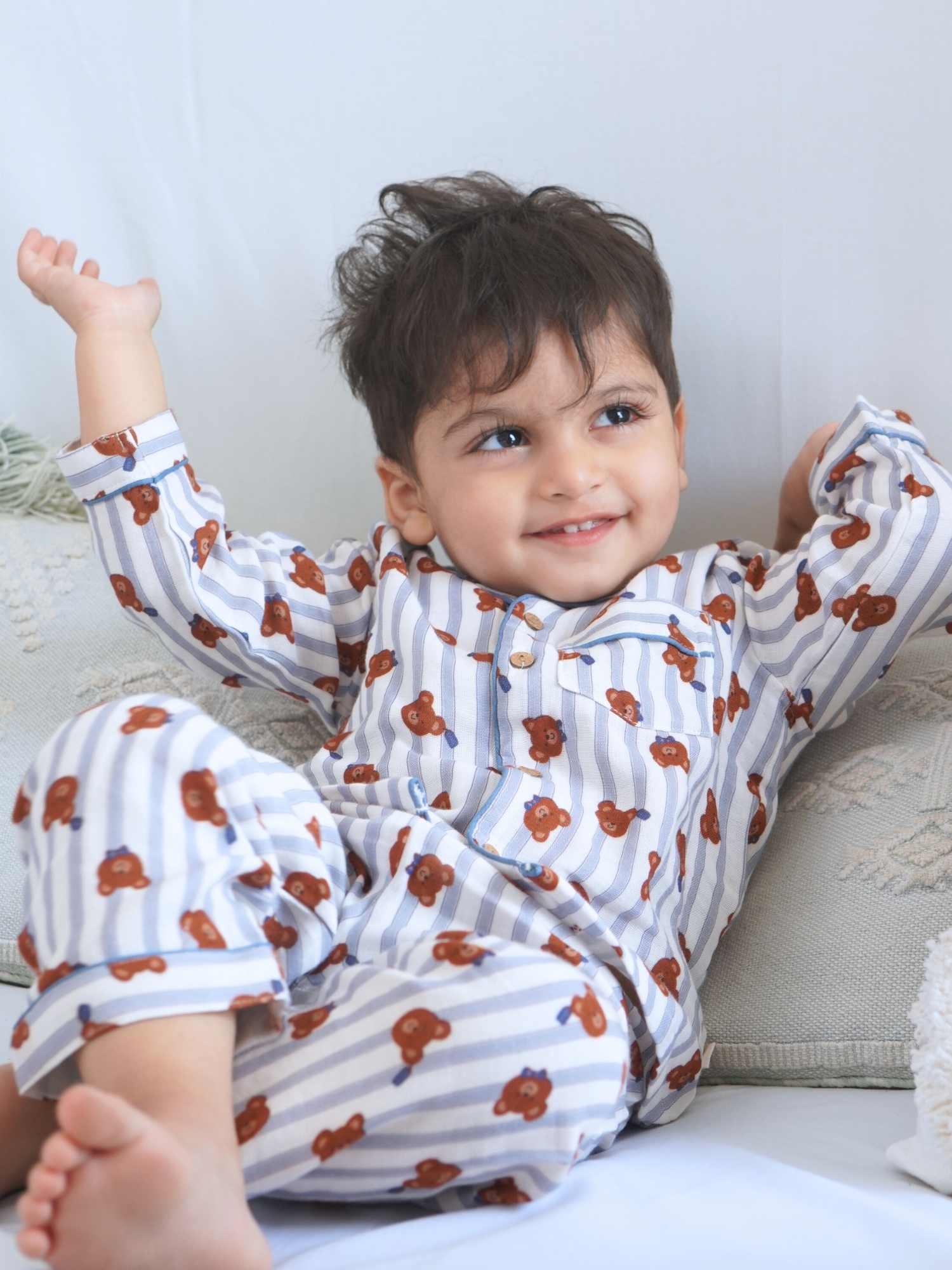 bamboo muslin nightsuit set