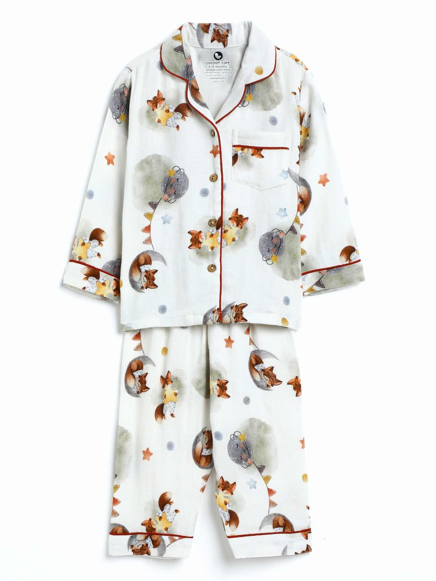 bamboo muslin nightsuit set
