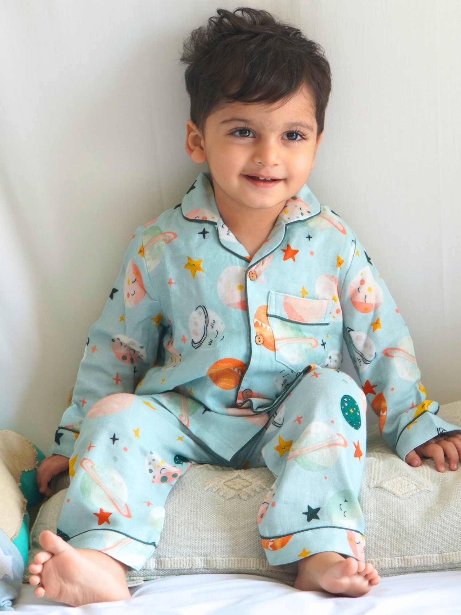 bamboo muslin nightsuit set