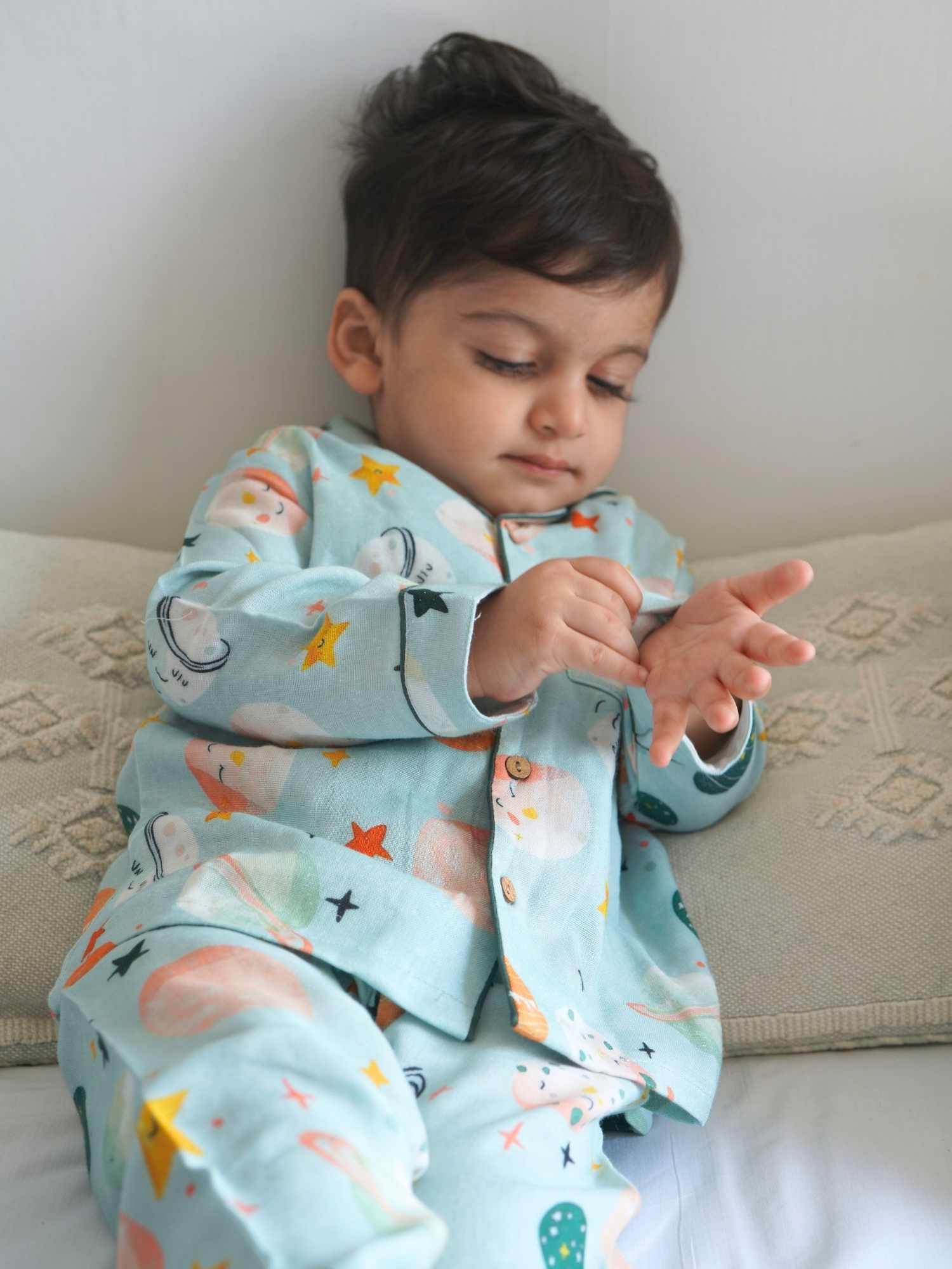 bamboo muslin nightsuit set