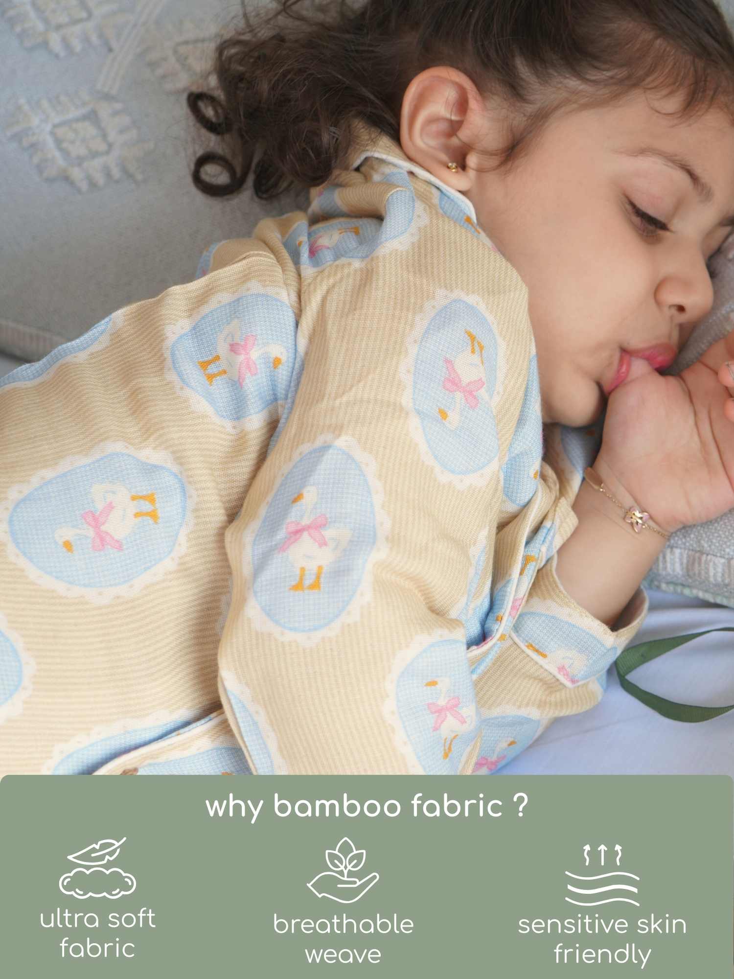 bamboo muslin nightsuit set