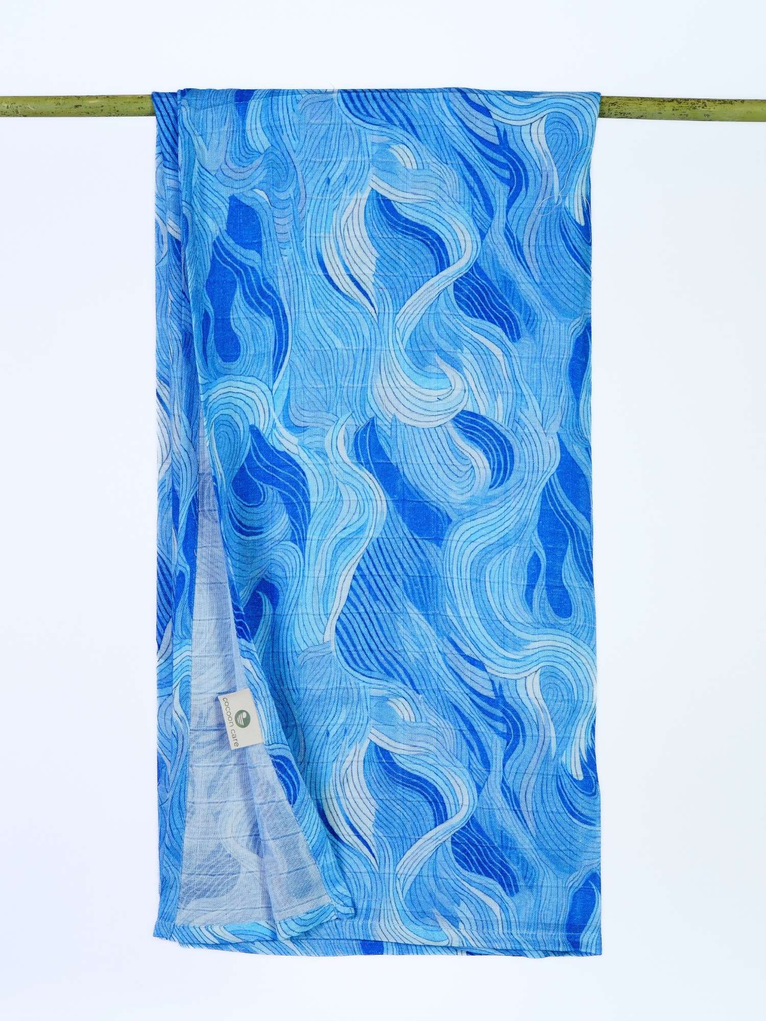 bamboo muslin swaddle - abstract world