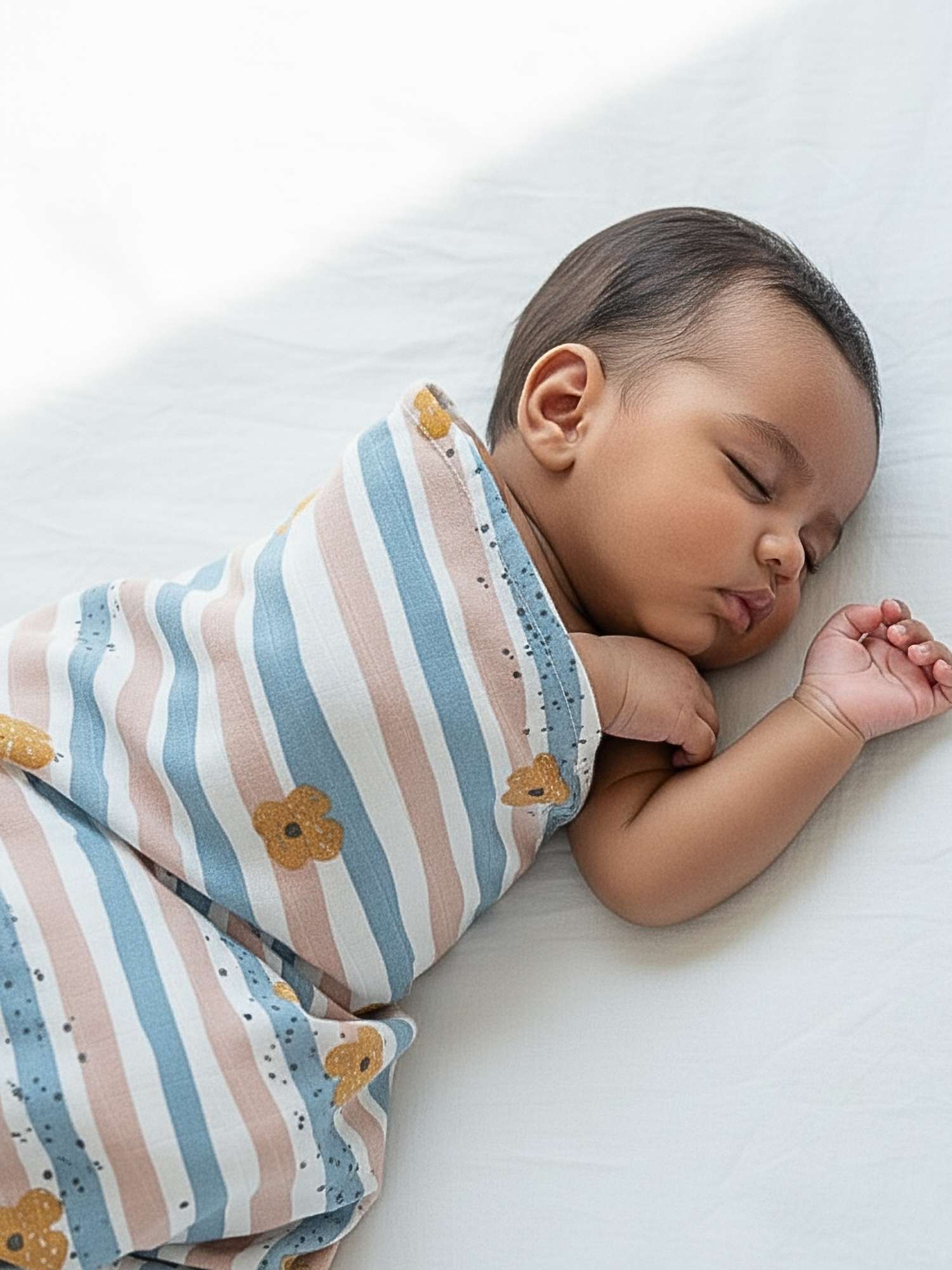 bamboo muslin swaddle - abstract world