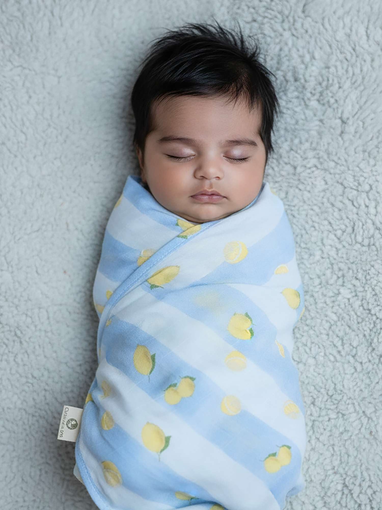bamboo muslin swaddle - by the sea