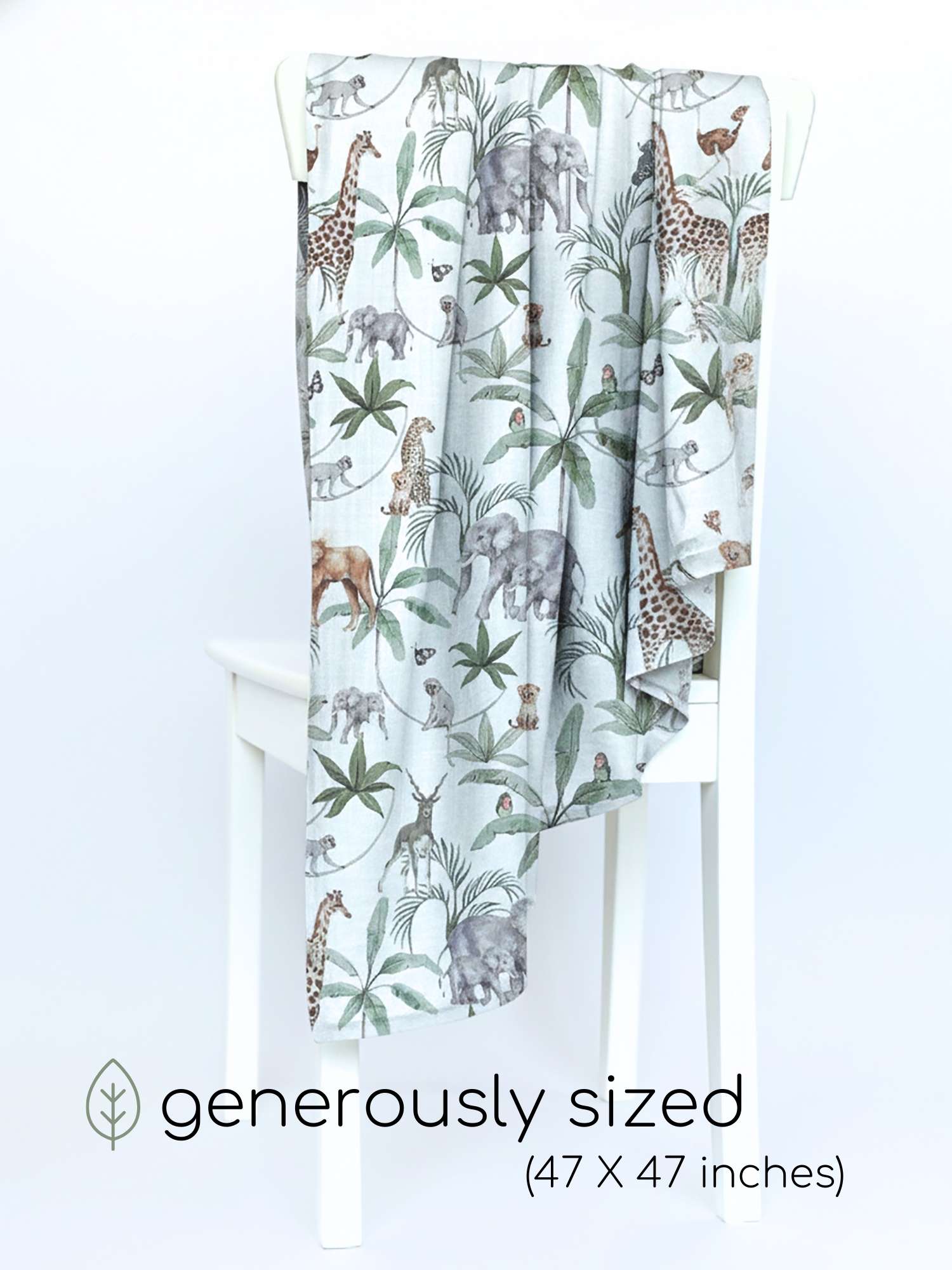 bamboo muslin swaddle - enchanted garden