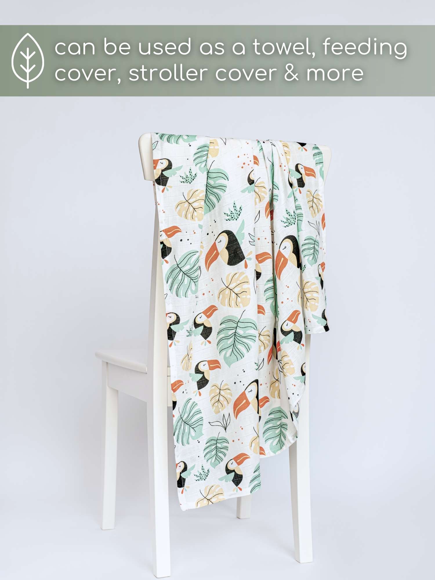 bamboo muslin swaddle - into the wild