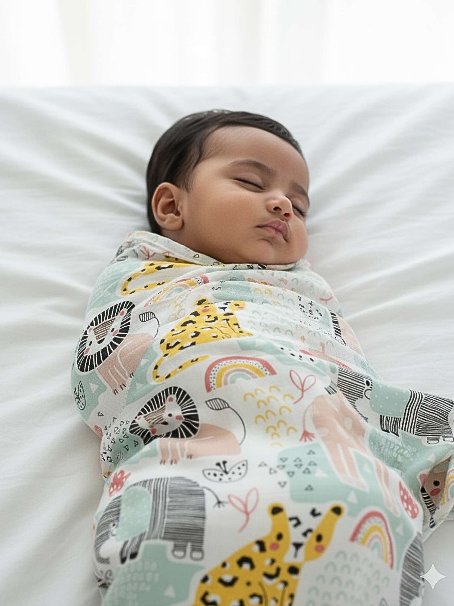 bamboo muslin swaddle - into the wild