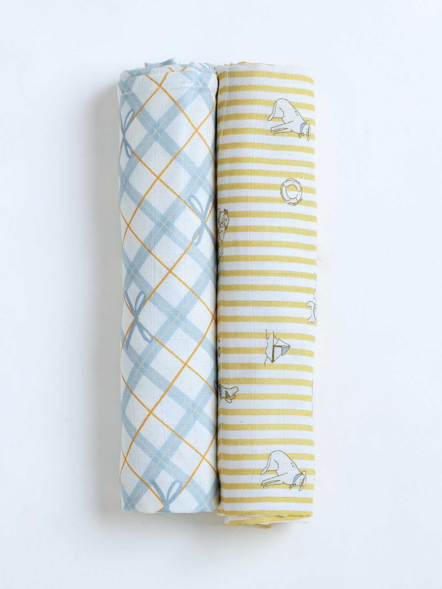 bamboo muslin swaddle pack of 2
