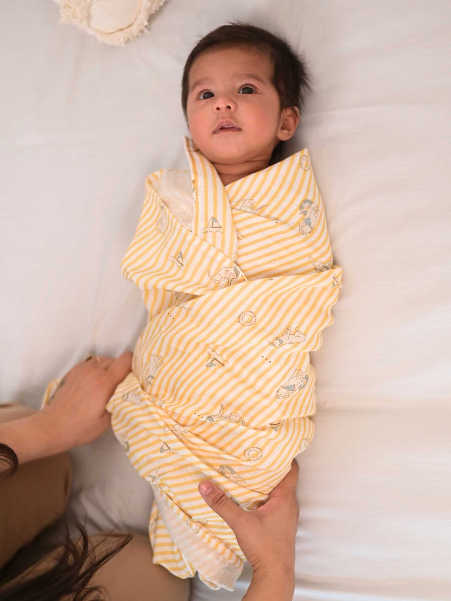 bamboo muslin swaddle pack of 2