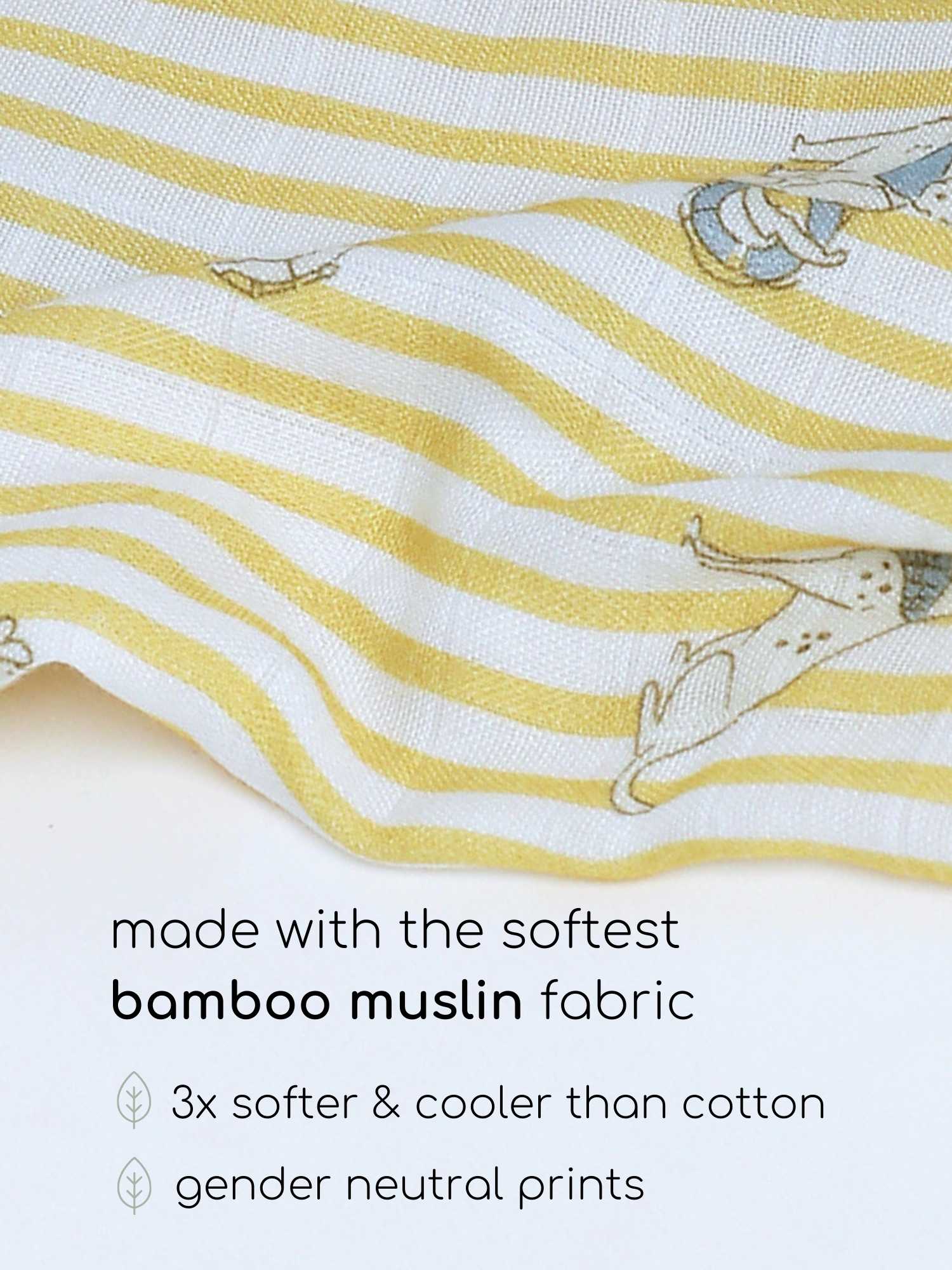 bamboo muslin swaddle pack of 2