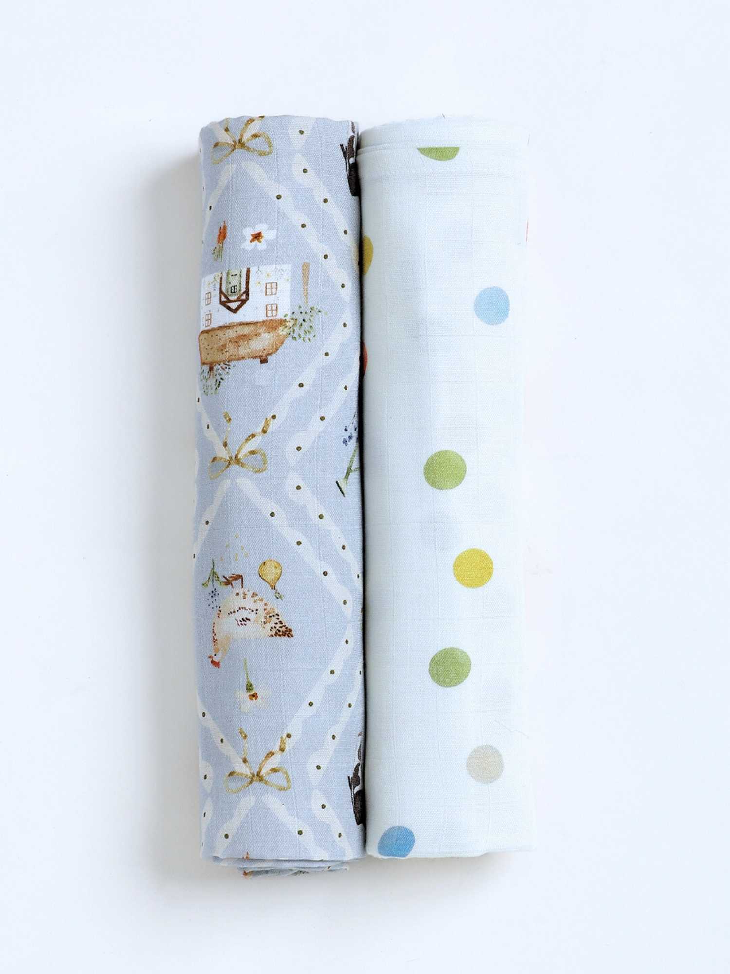 bamboo muslin swaddle pack of 2