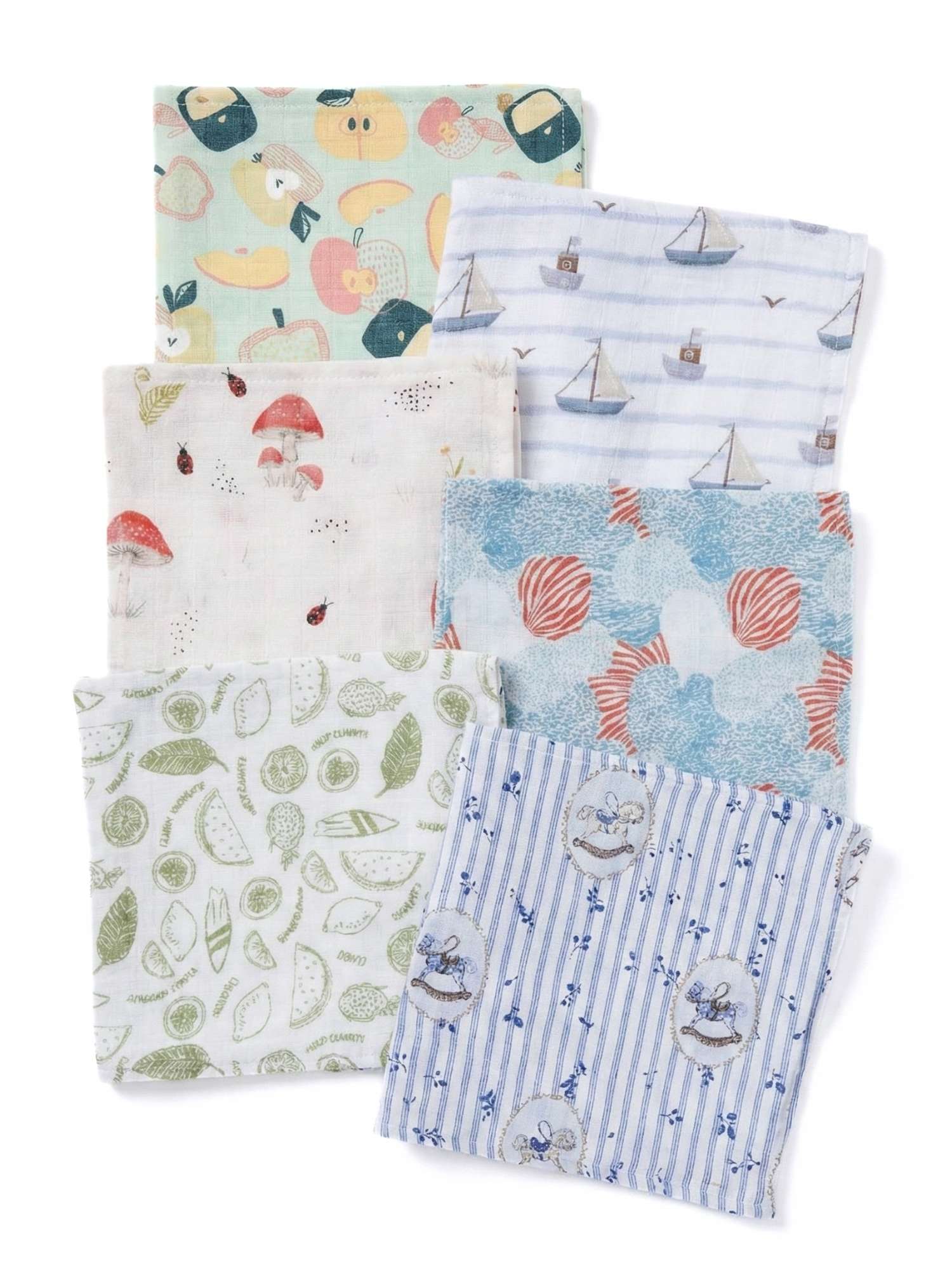 bamboo muslin wash cloth pack of 6