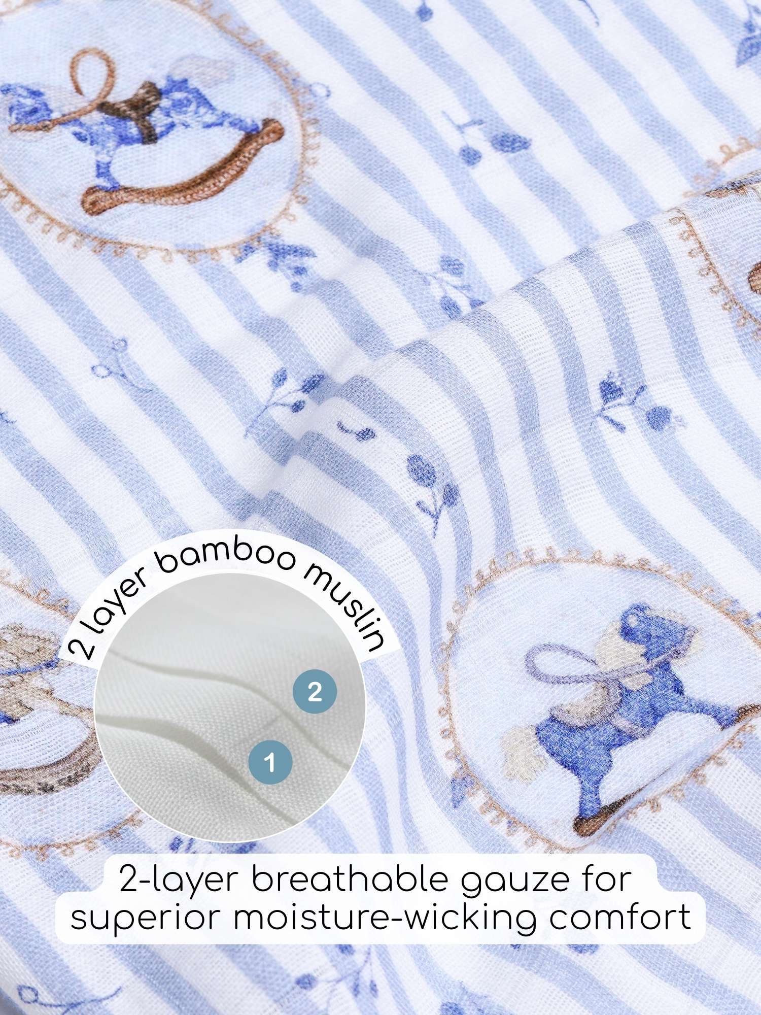 bamboo muslin wash cloth pack of 6