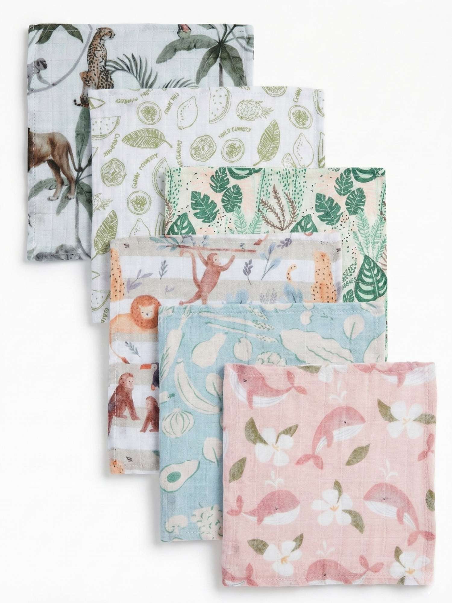 bamboo muslin wash cloth pack of 6