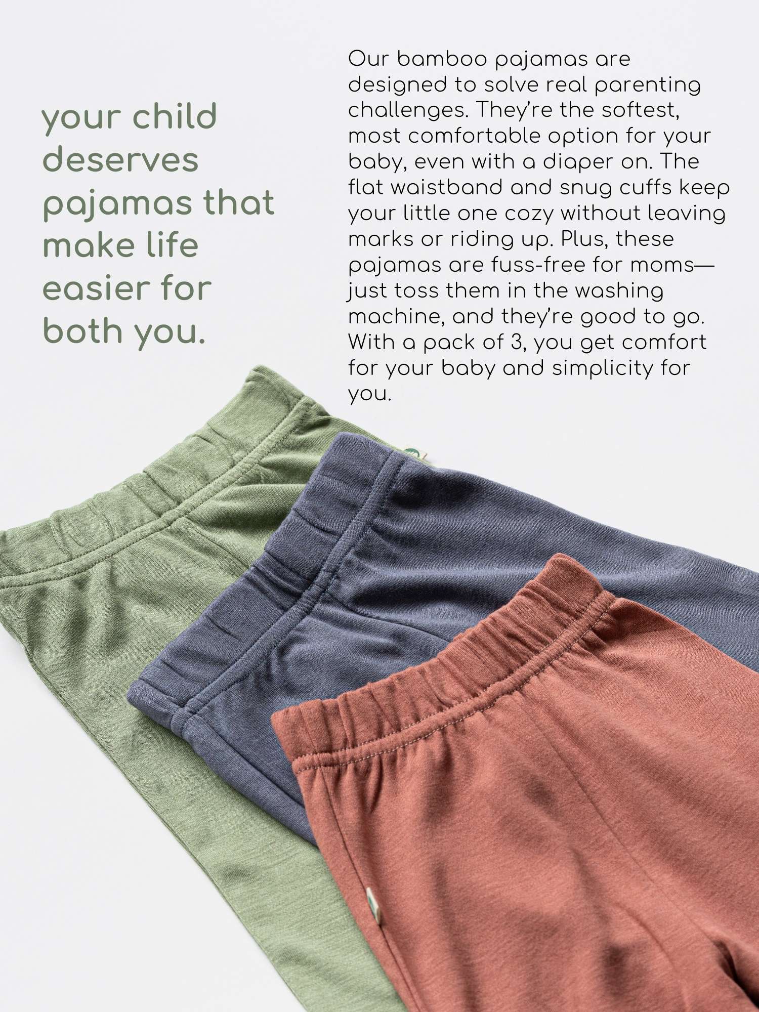 bamboo pajamas pack of 3