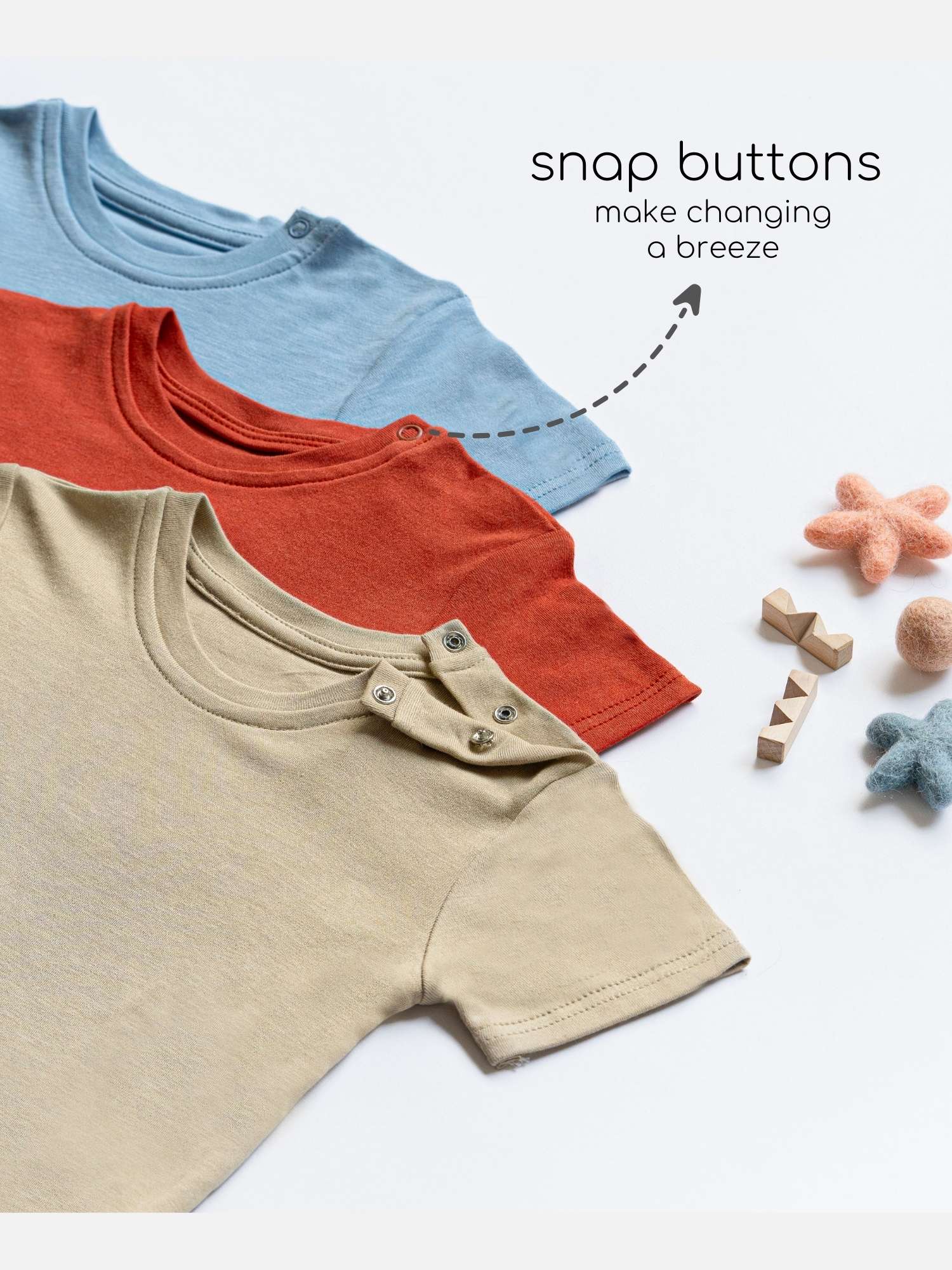 bamboo short sleeve t-shirt pack of 3 set 2