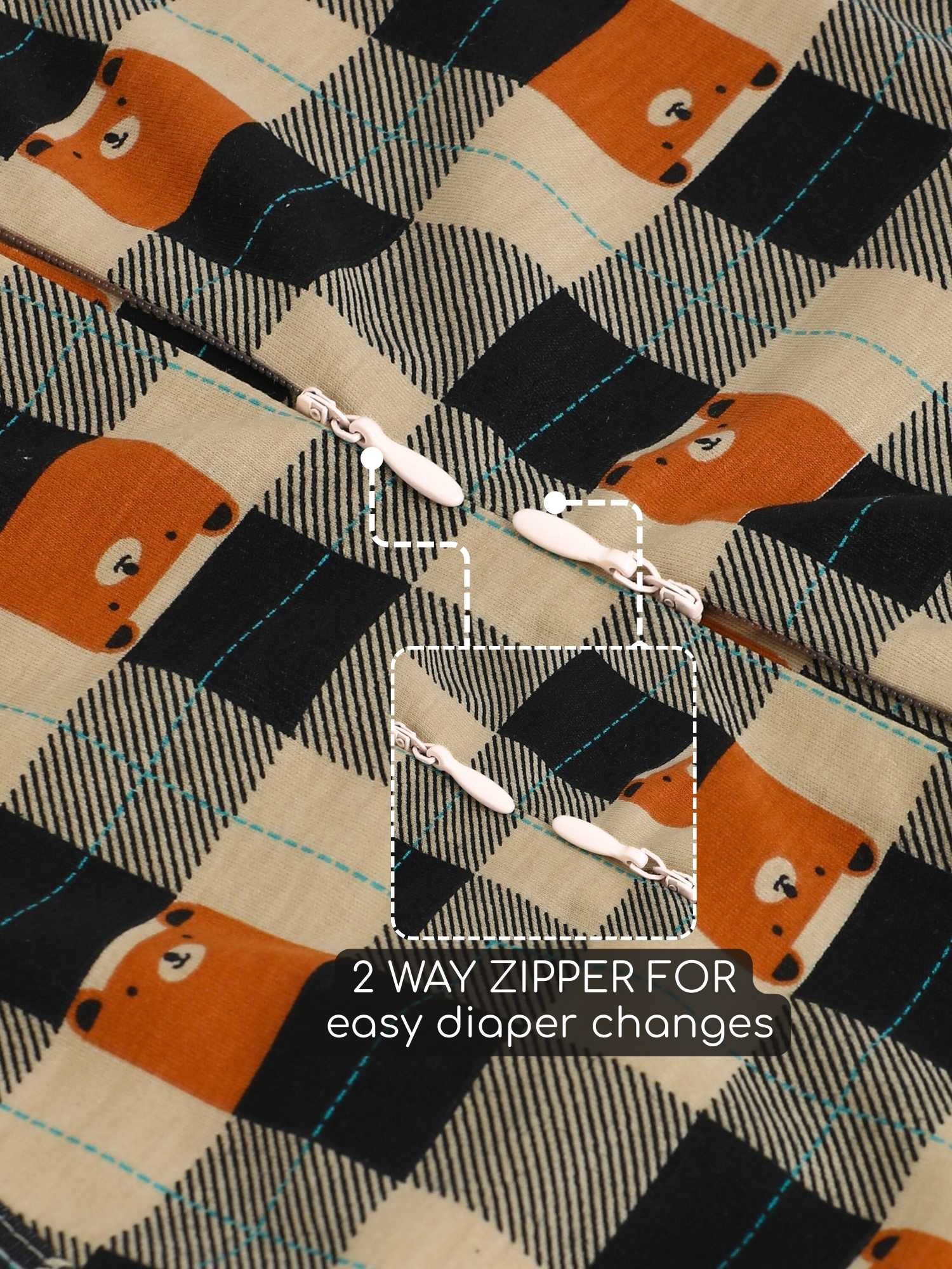 bamboo hands up swaddle pod for baby - prints