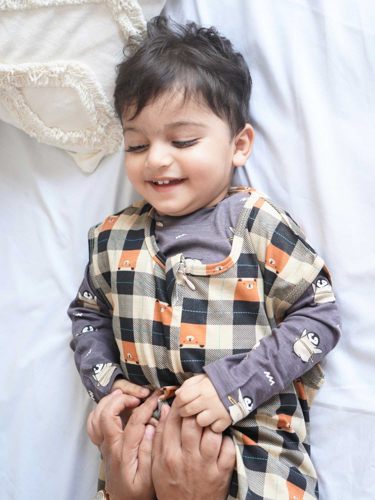 bamboo sleeping bag with foot opening - prints