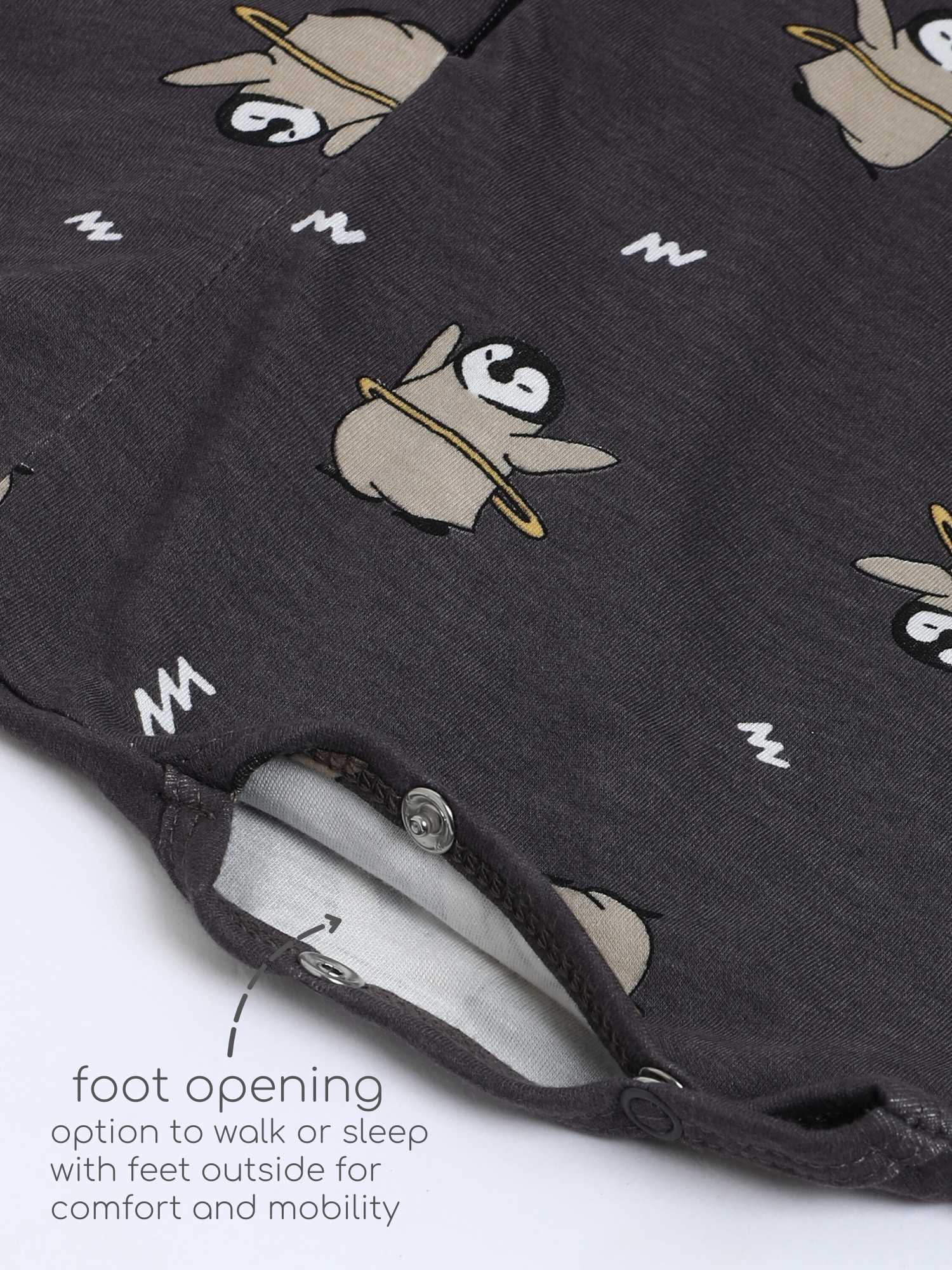 bamboo sleeping bag with foot opening - prints