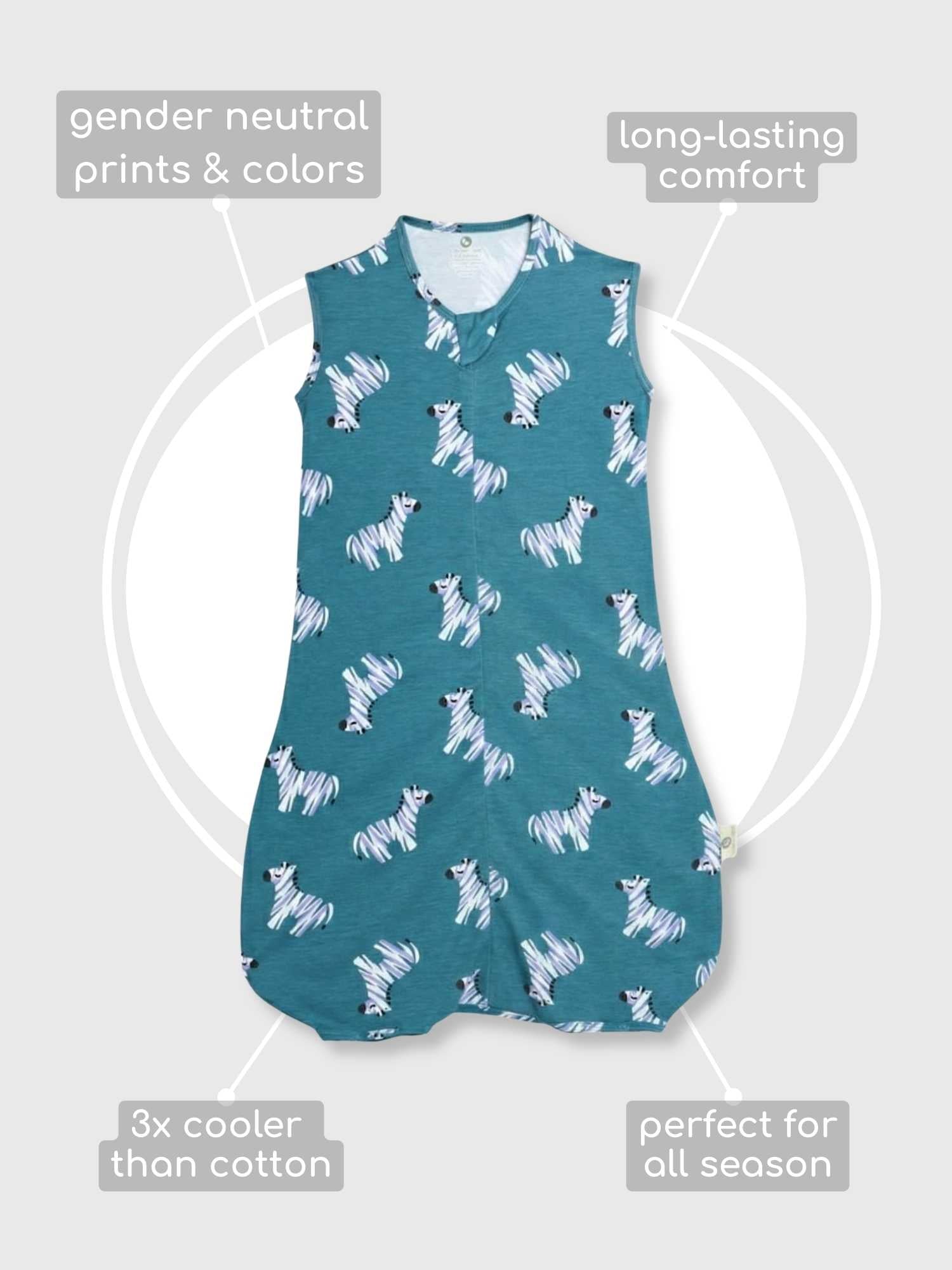 bamboo sleeping bag with foot opening - prints