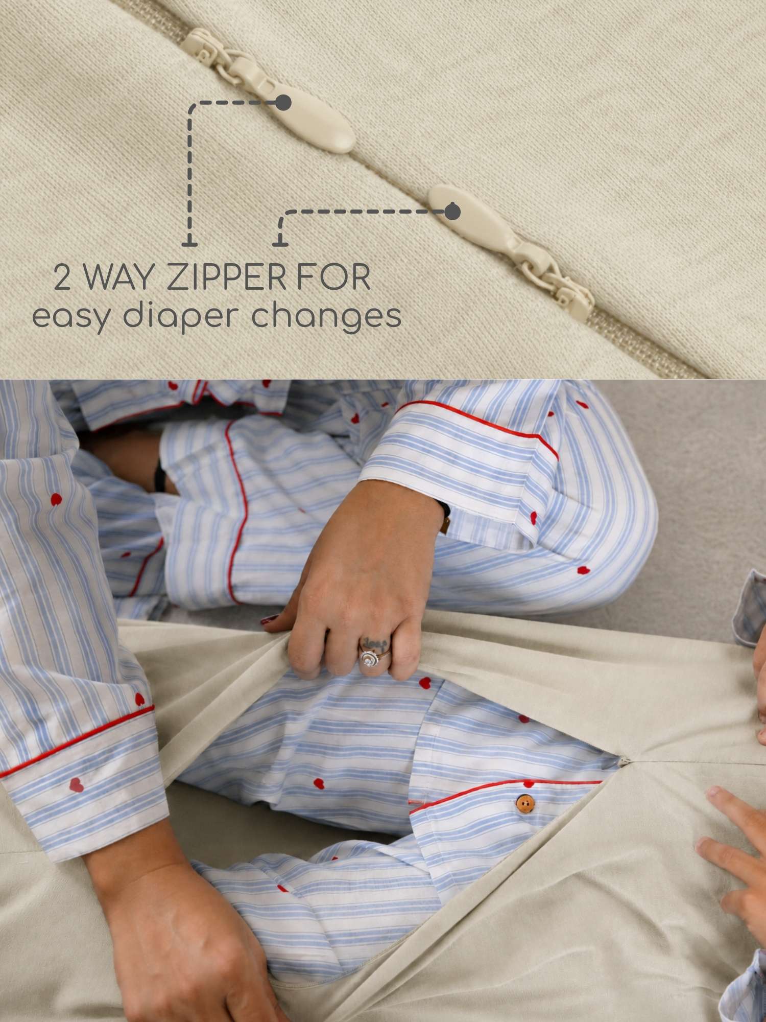 bamboo sleeping bag with foot opening