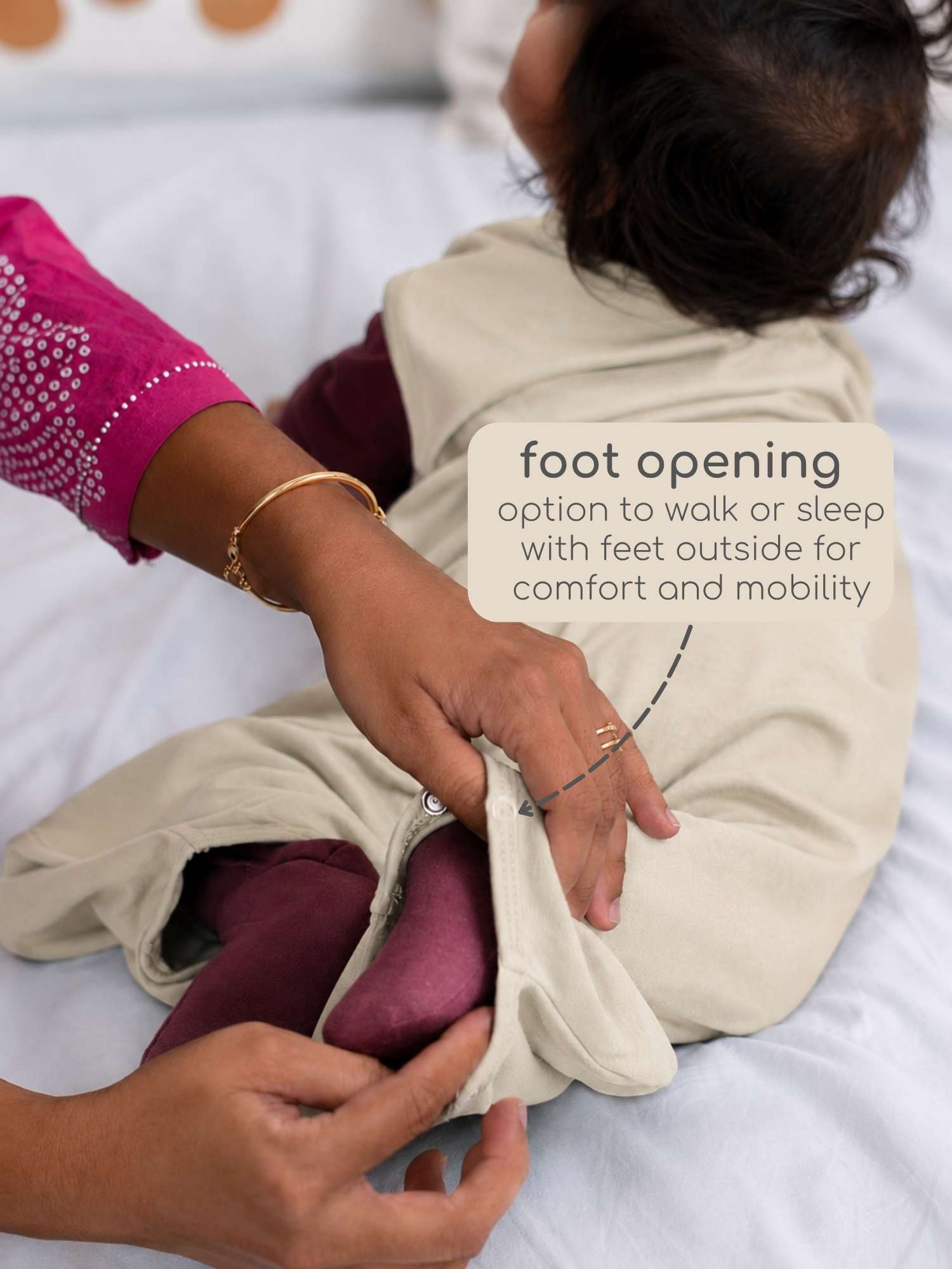 bamboo sleeping bag with foot opening