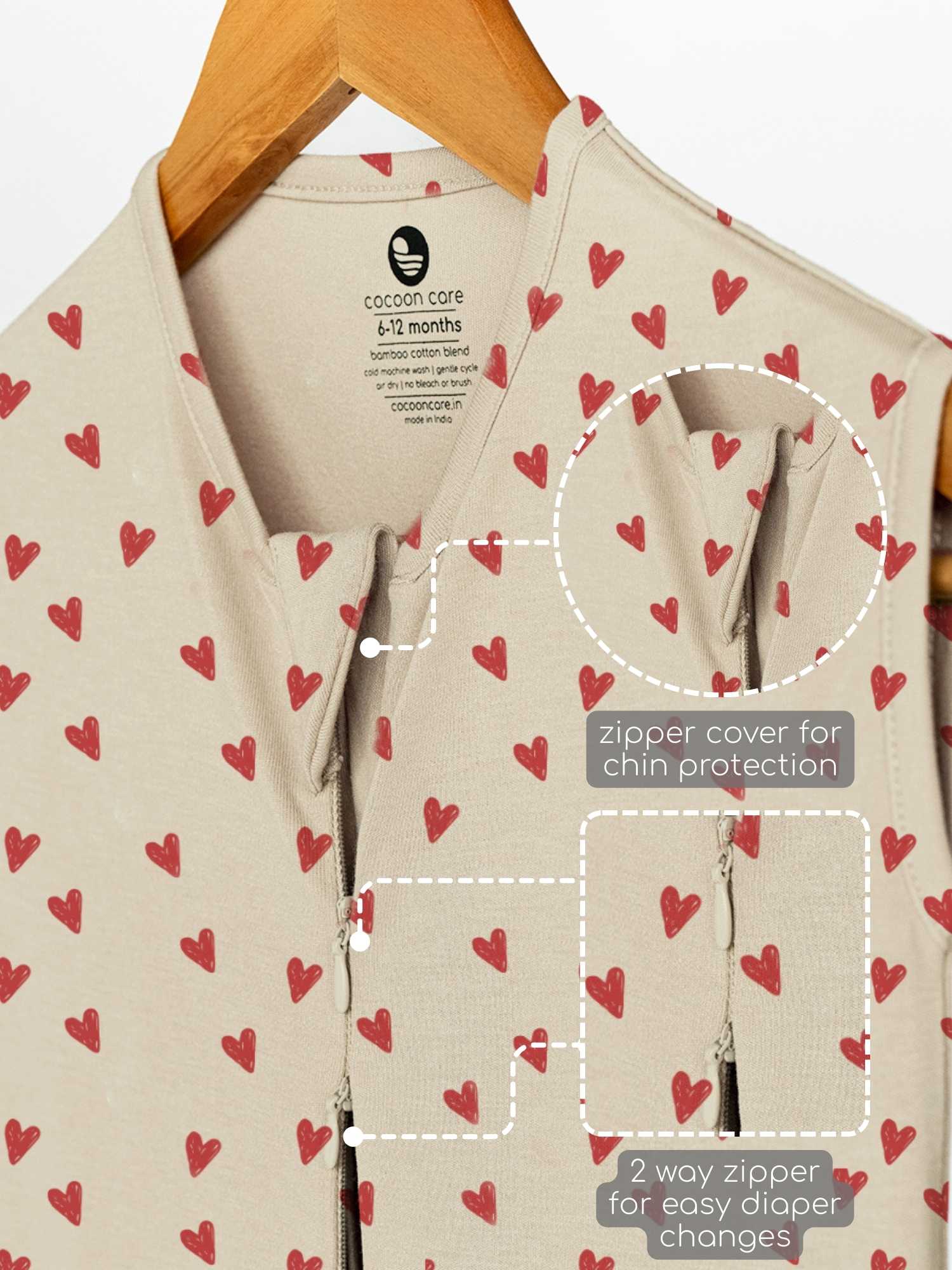 bamboo sleeping bag with foot opening - prints