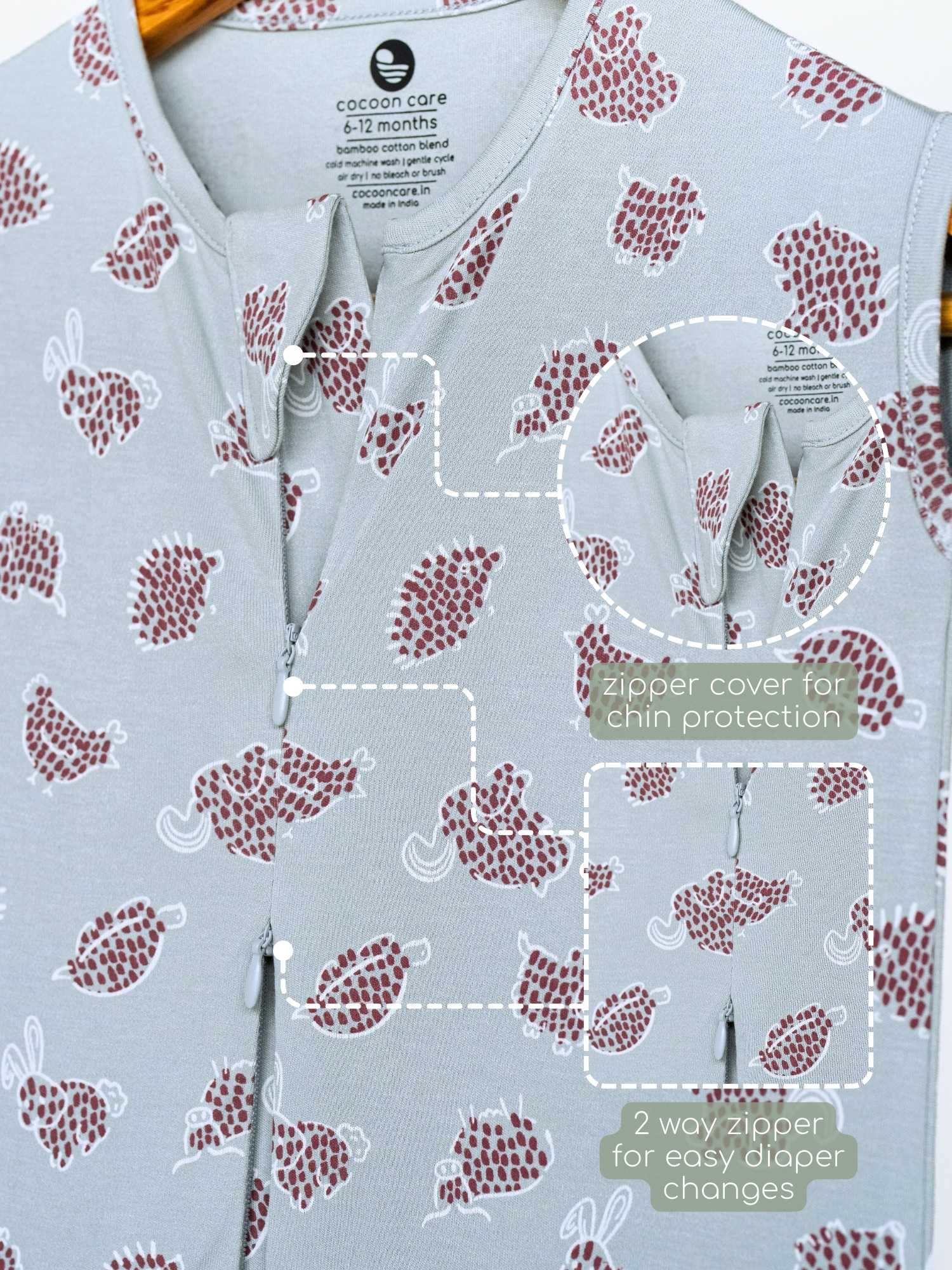 bamboo sleeping bag with foot opening