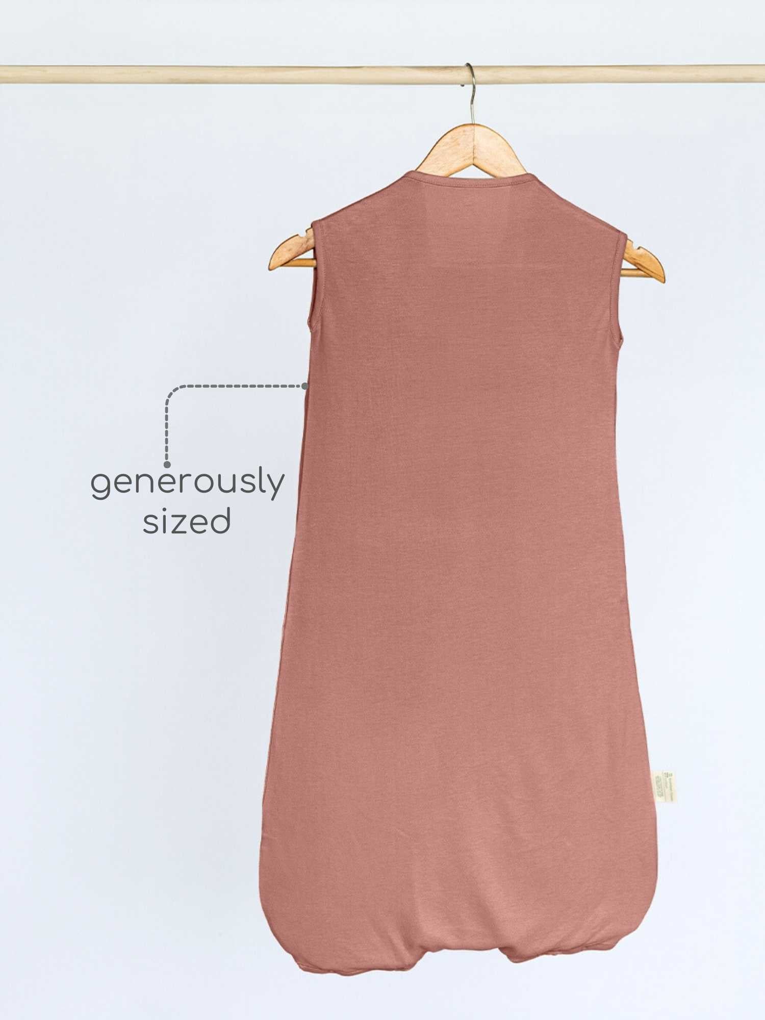 bamboo sleeping bag with foot opening - solid colours