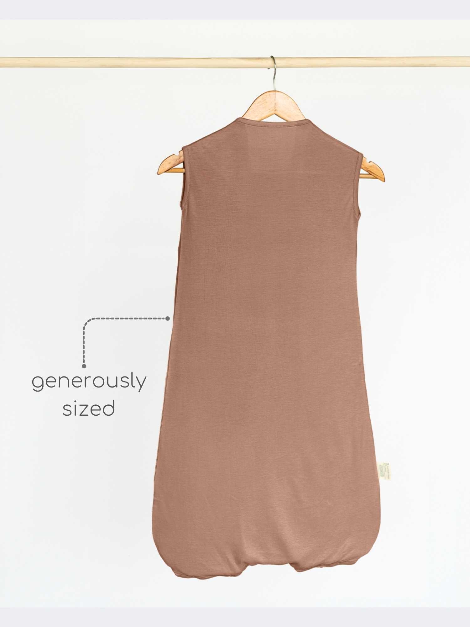 bamboo sleeping bag with foot opening - solid colours