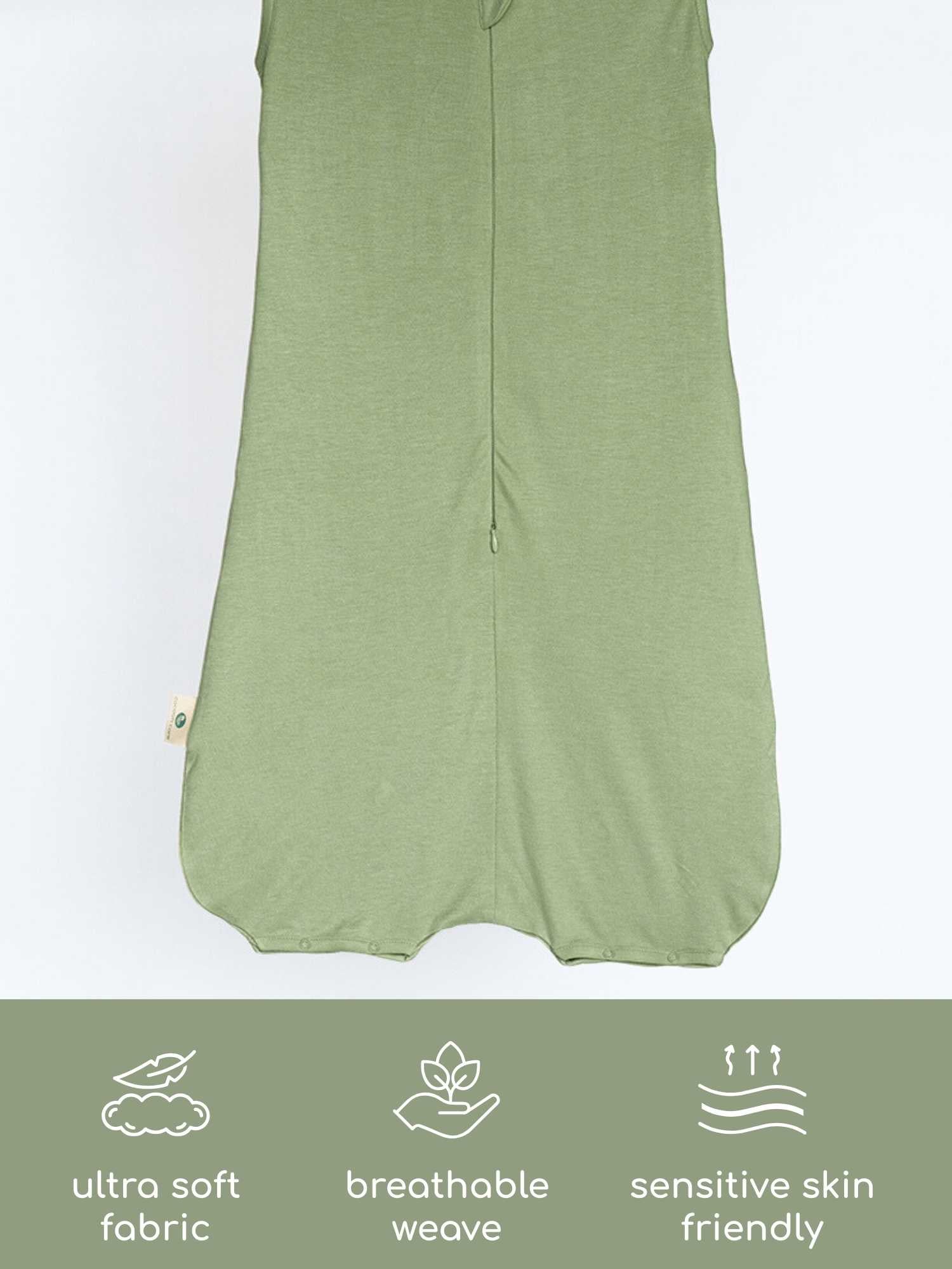 bamboo sleeping bag with foot opening - solid colours