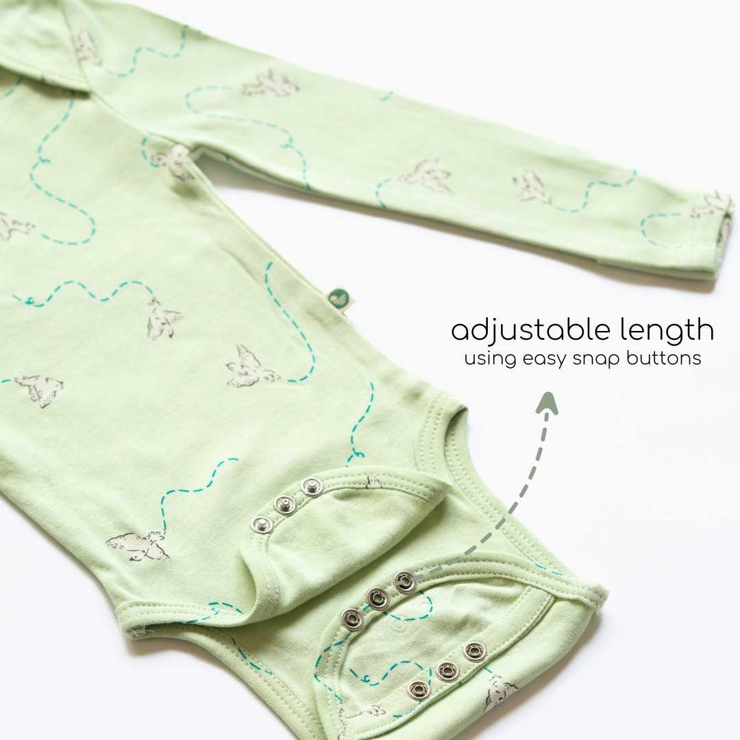 long sleeve bamboo bodysuit onesie for baby