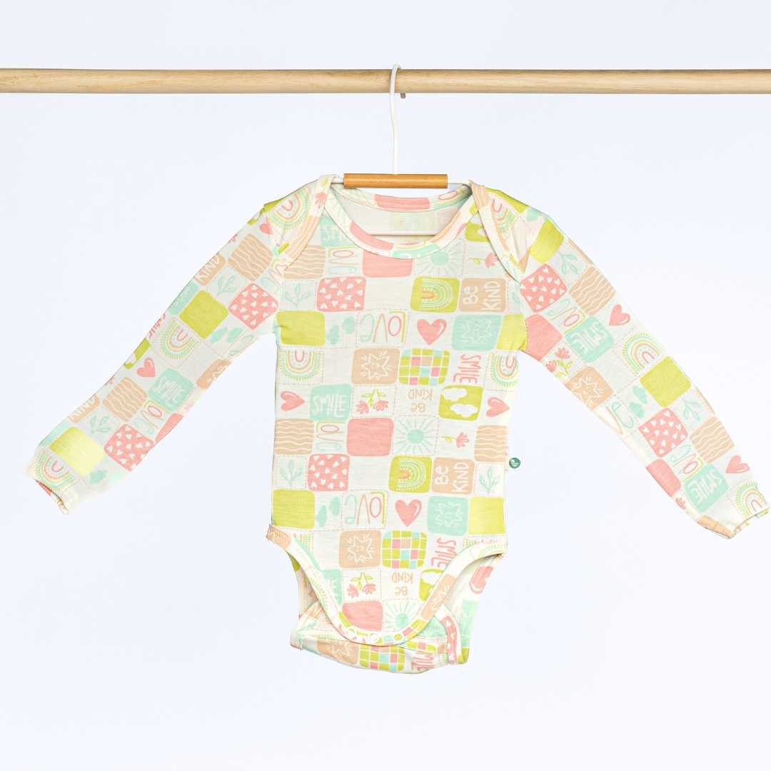long sleeve bamboo bodysuit onesie for baby